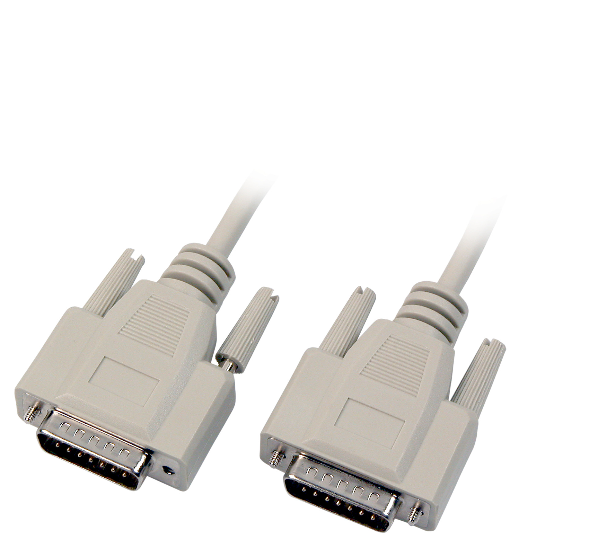 Datacable serial 1:1, 2x DSub 15, M-M, 5,0m, beige