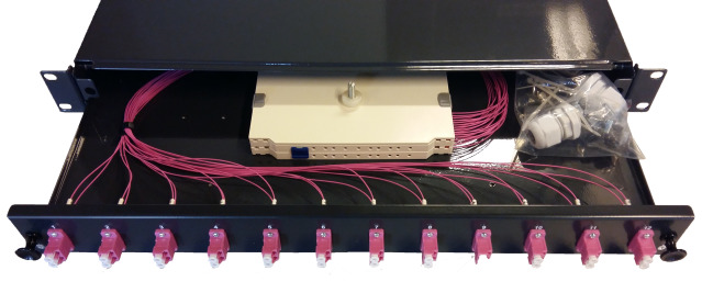 Assembled 19'' Splicebox OM4