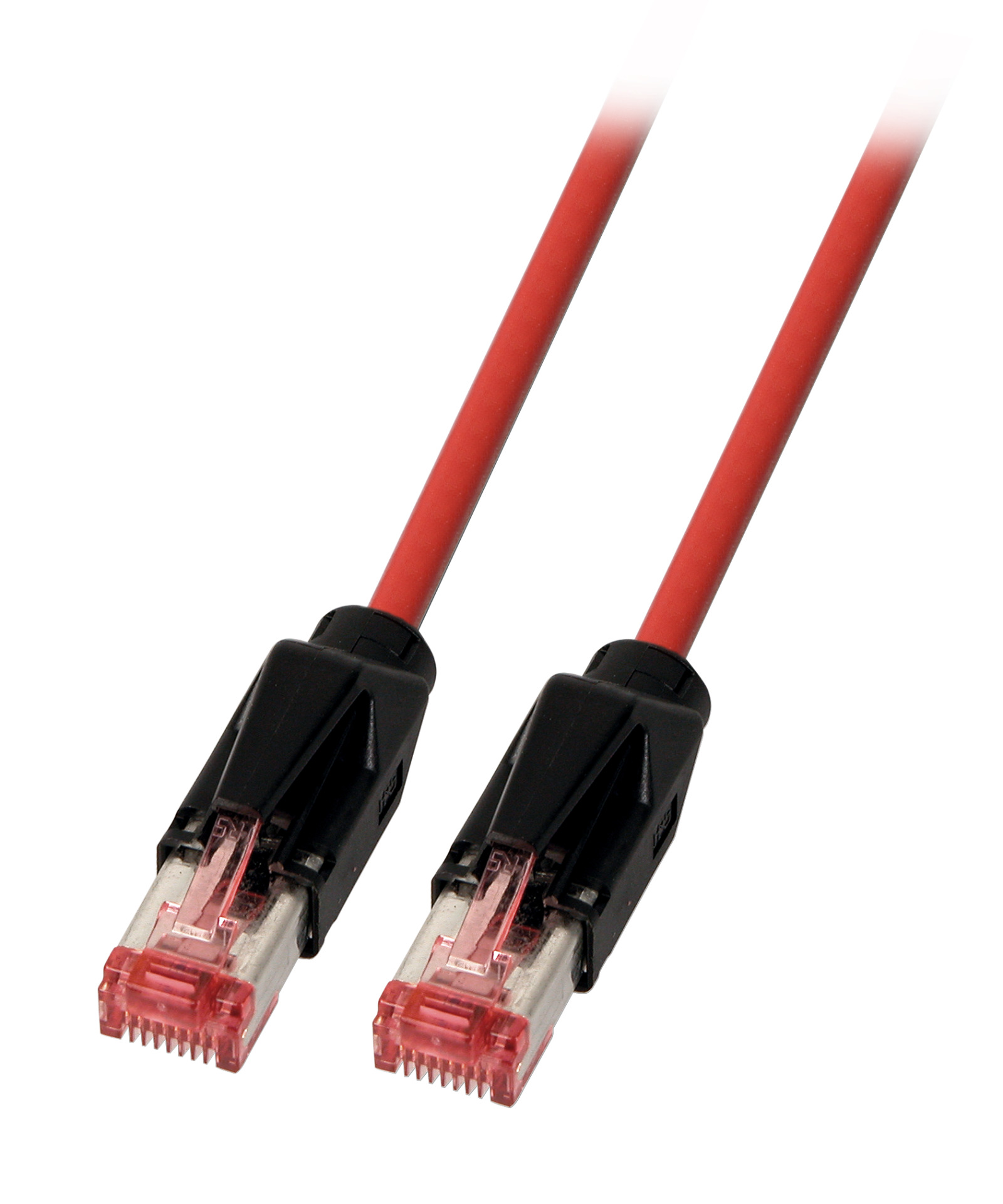 RJ45 Patch cable S/FTP, Cat.6A, TM21, UC900, PUR, 1m, red
