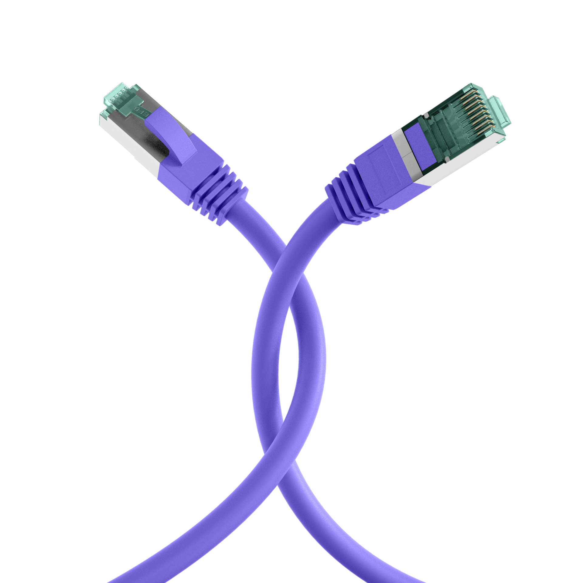 RJ45 Patch Cord Cat.6A S/FTP LSZH violet 5m