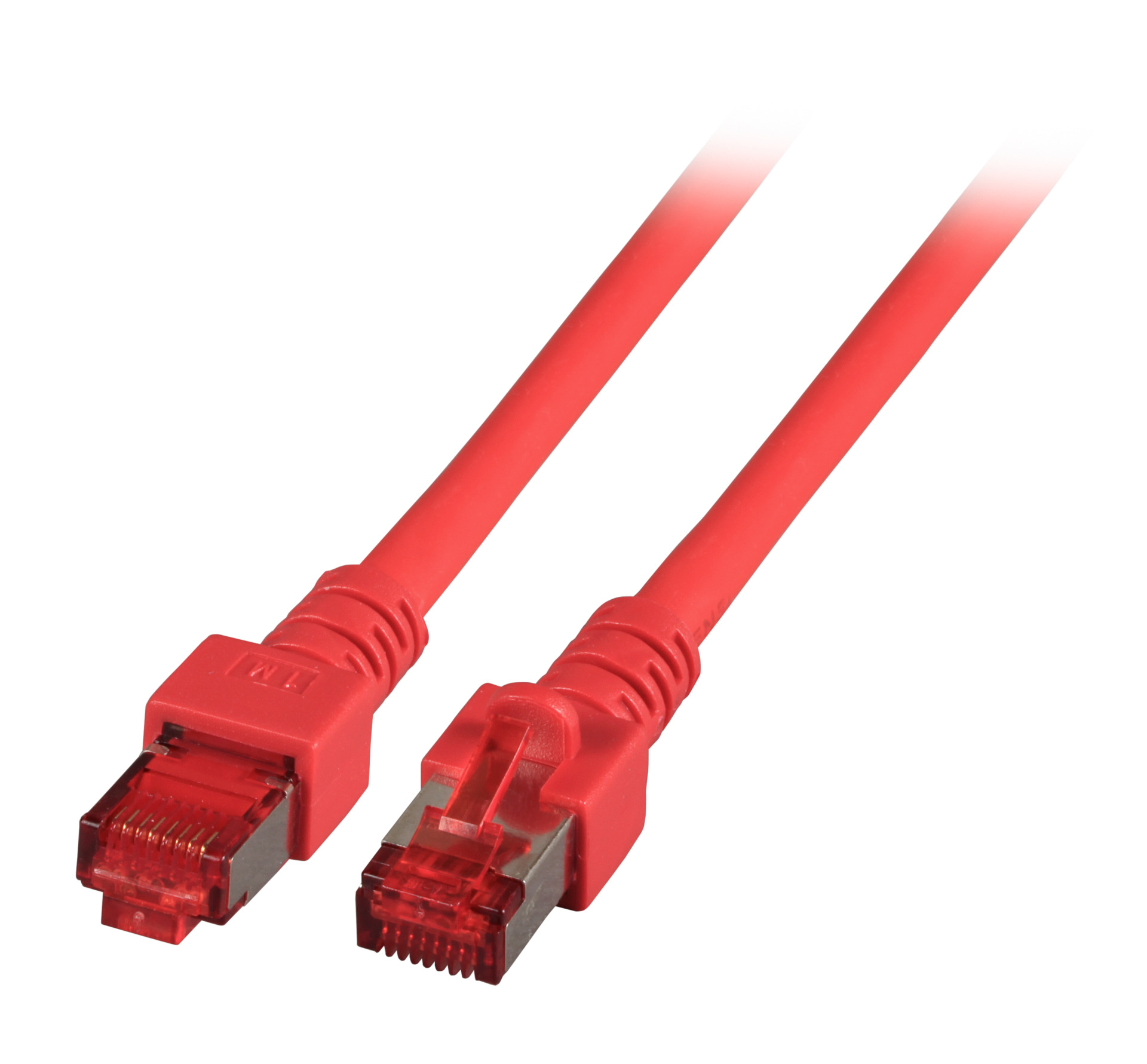 RJ45 Patch cable S/FTP, Cat.6, LSZH, 0.15m, red