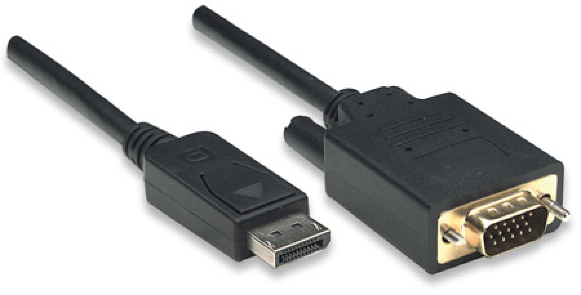 DisplayPort to VGA converter cable, black, 3 m