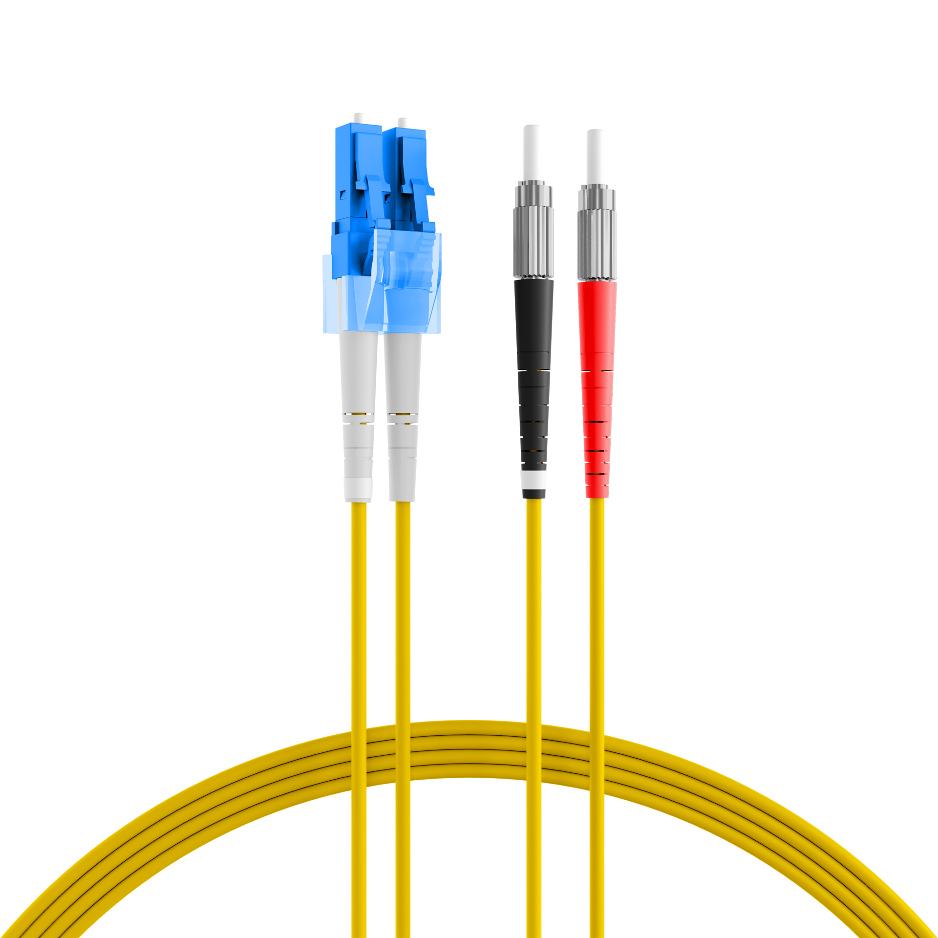 Duplex Jumper LC-DIN 9/125µ, OS2, LSZH, yellow, 2.0mm, 7.5m