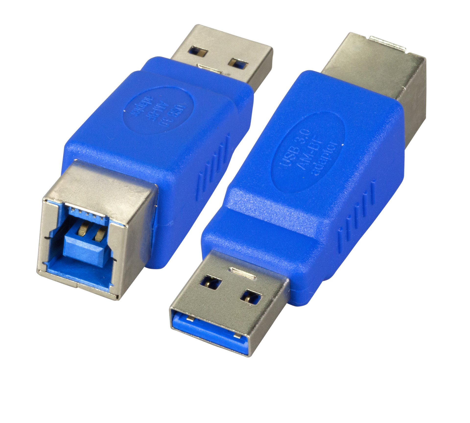 USB3.0-Adapter, Plug A - Jack B, blue