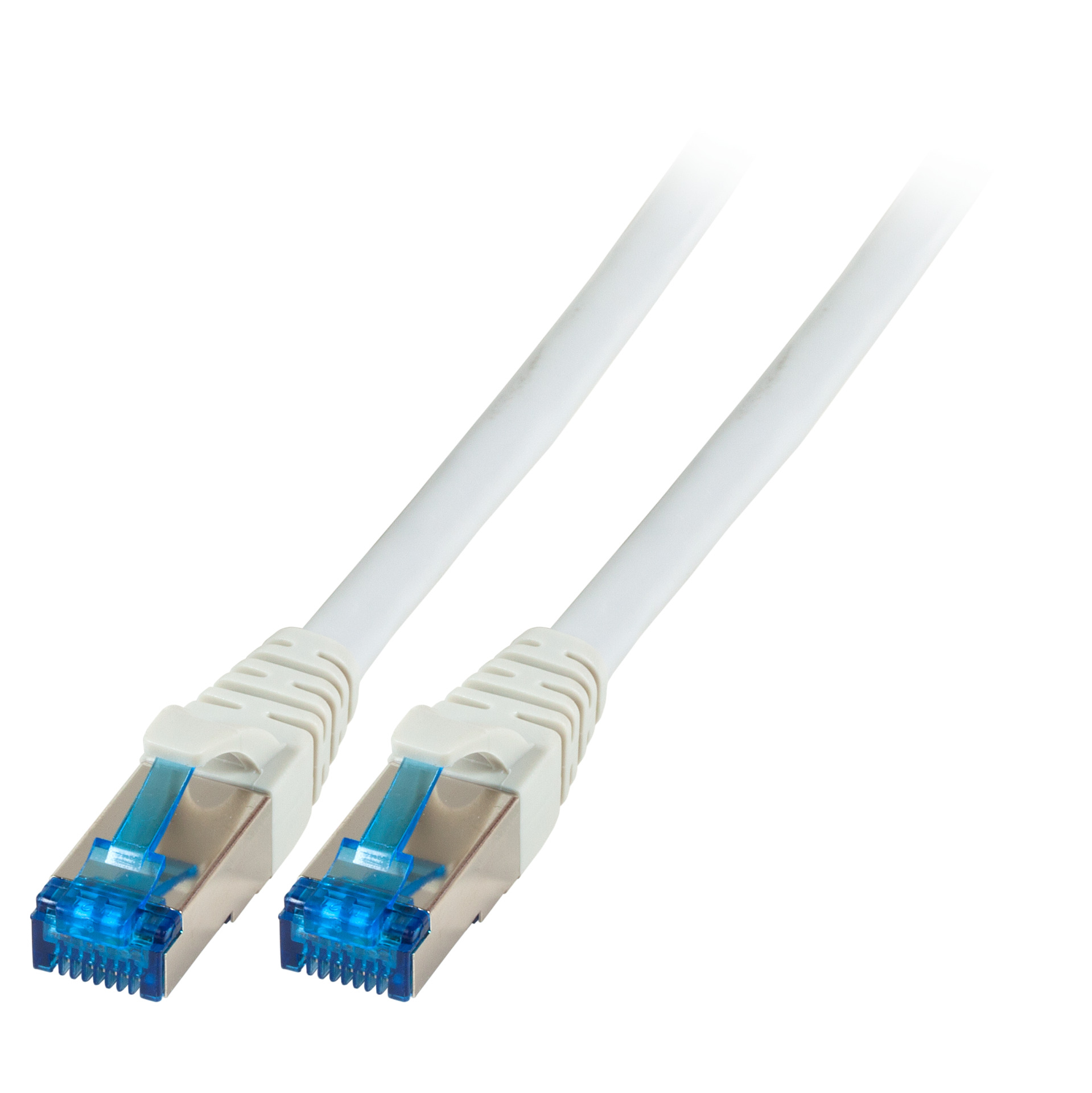 RJ45 Patch cable S/FTP, Cat.6A, PVC, UL, 1.0m, grey