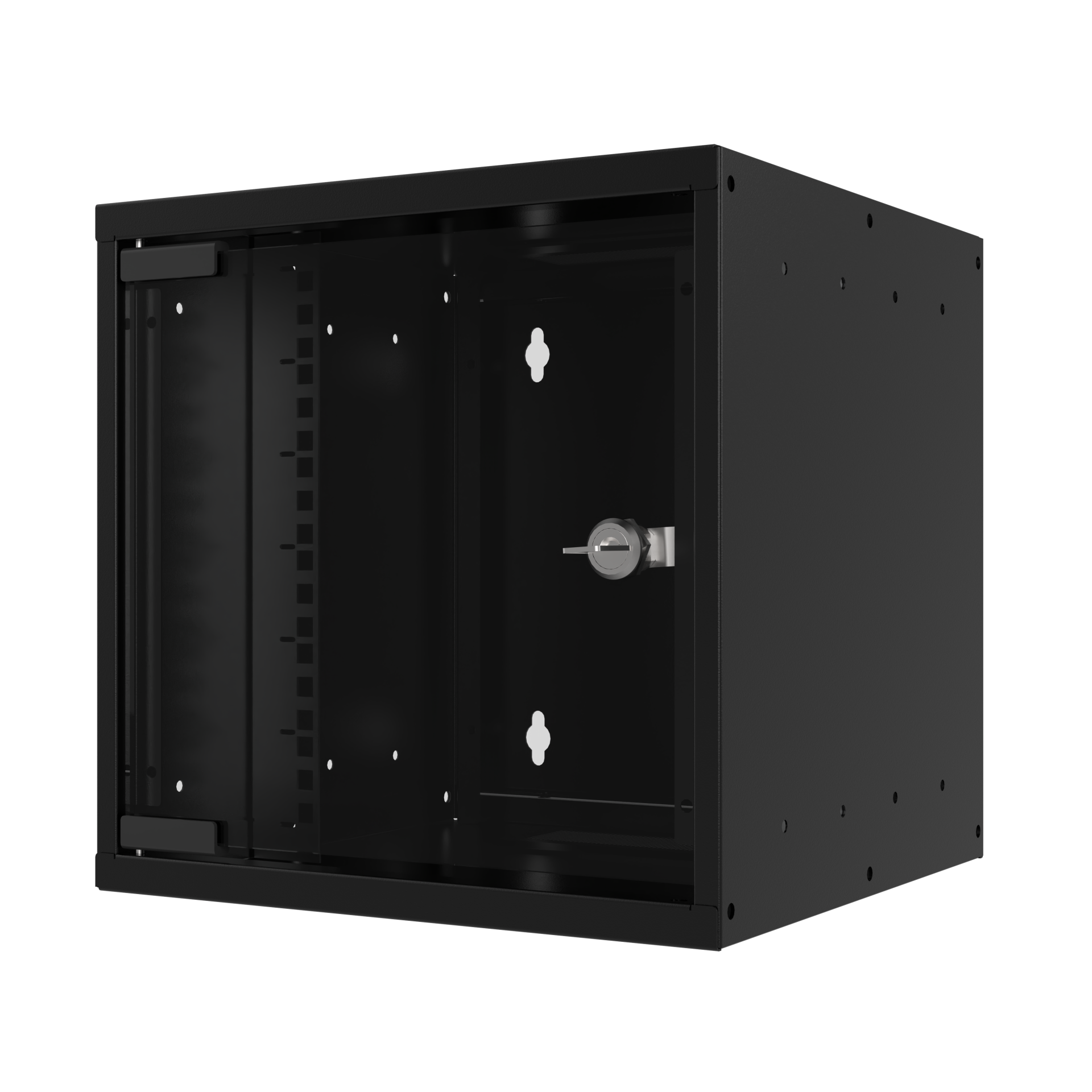 10“ 6U Wall Housing, Depth 300 mm, 1-piece, pre-assembled, RAL9005