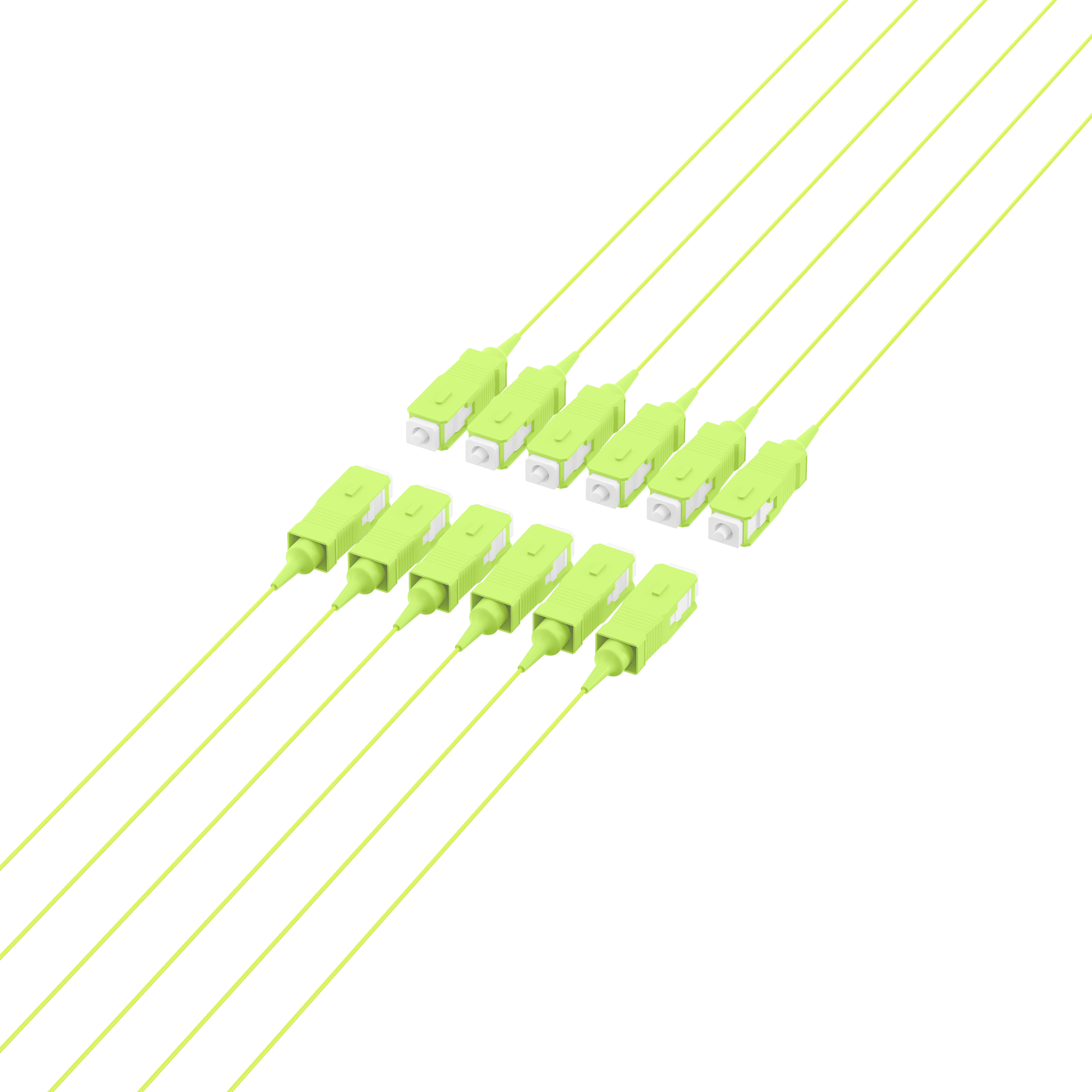 Fiber Pigtail SC OM5 -Lime green 2m - 1 piece