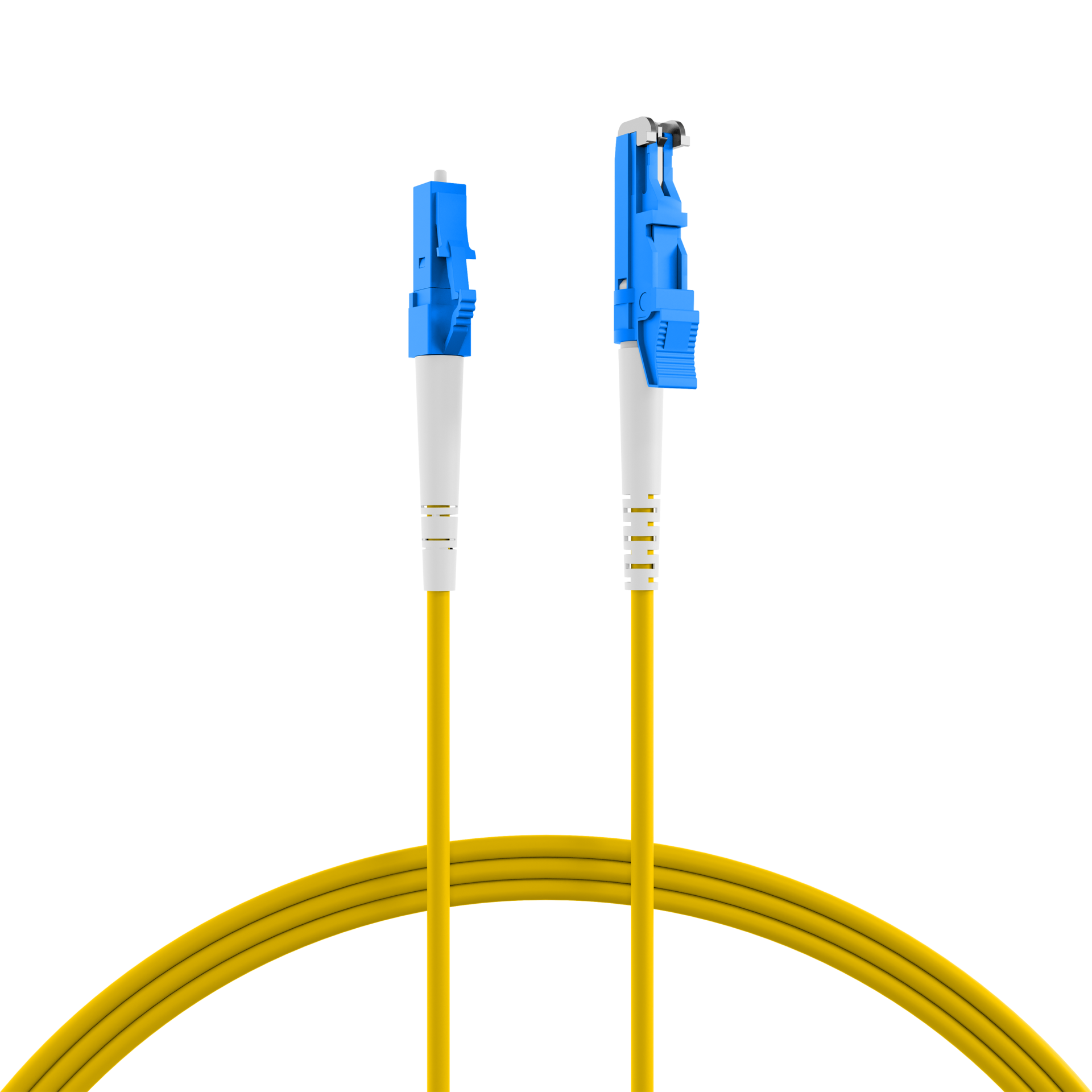 Simplex Fiber Optic Patch Cable E2000®-LC OS2 2m 3,0mm Yellow 9/125µm