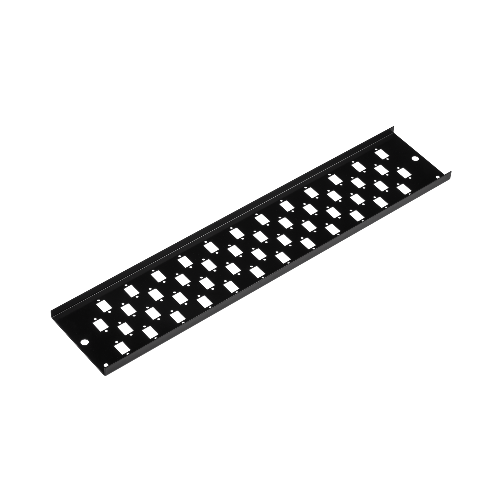 Front panel 2U 48 x SC Simplex/E2000®, Simplex/MTRJ/LC Duplex, black