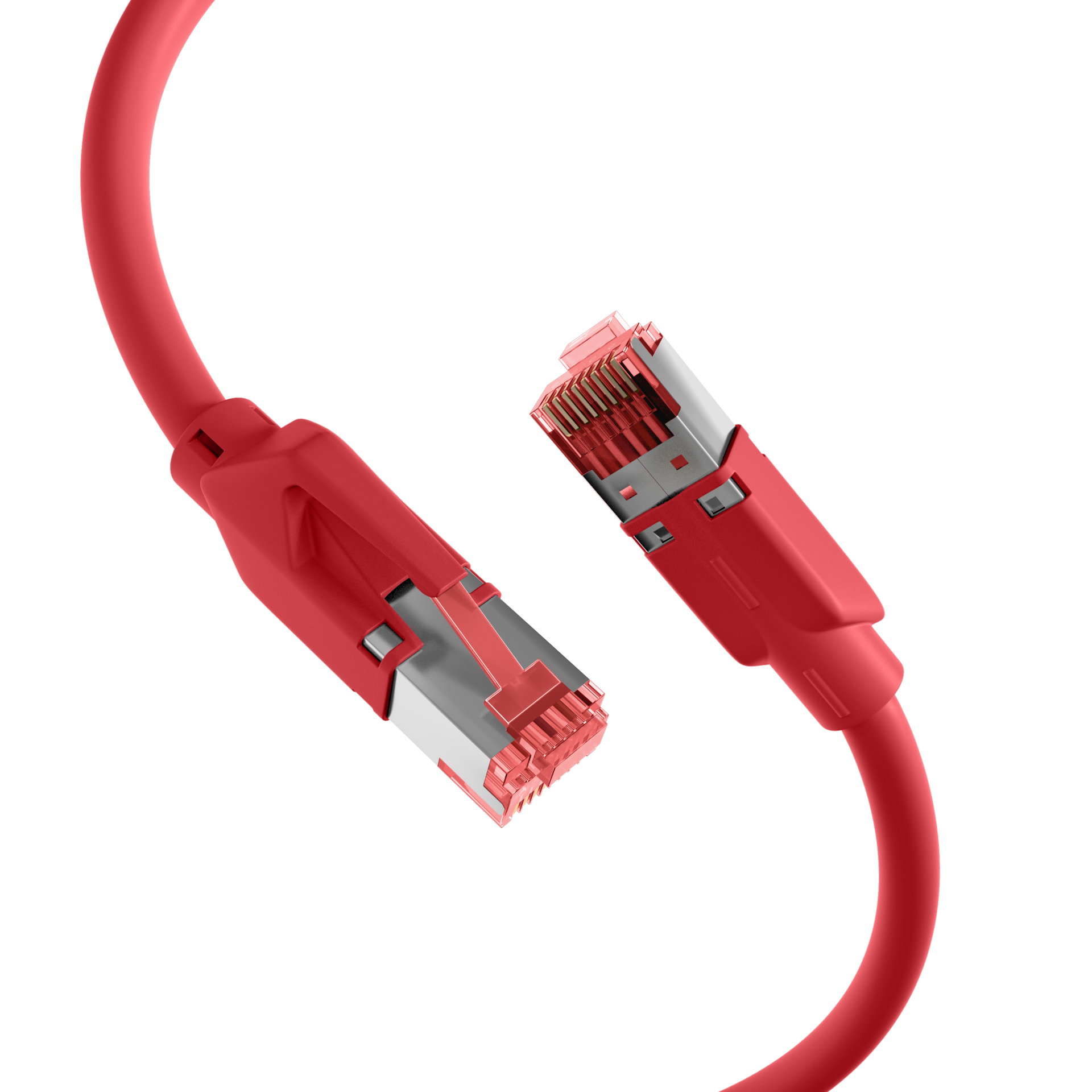 RJ45 Patch Cord Cat.6A S/FTP Dätwyler 7702 TM21 red 10m
