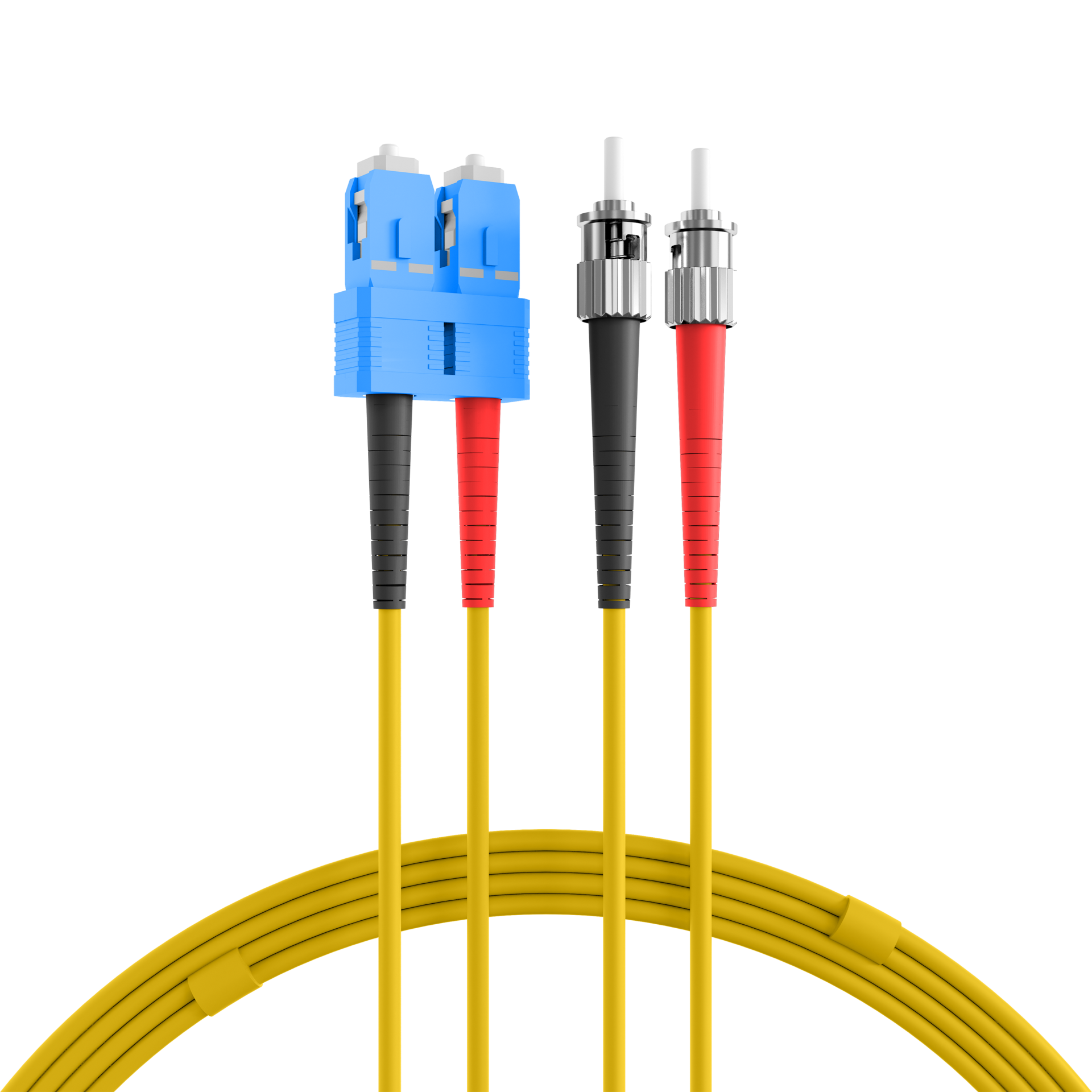 Duplex Patchcable SC-ST OS2 G652D 0,5m LSZH 3mm yellow