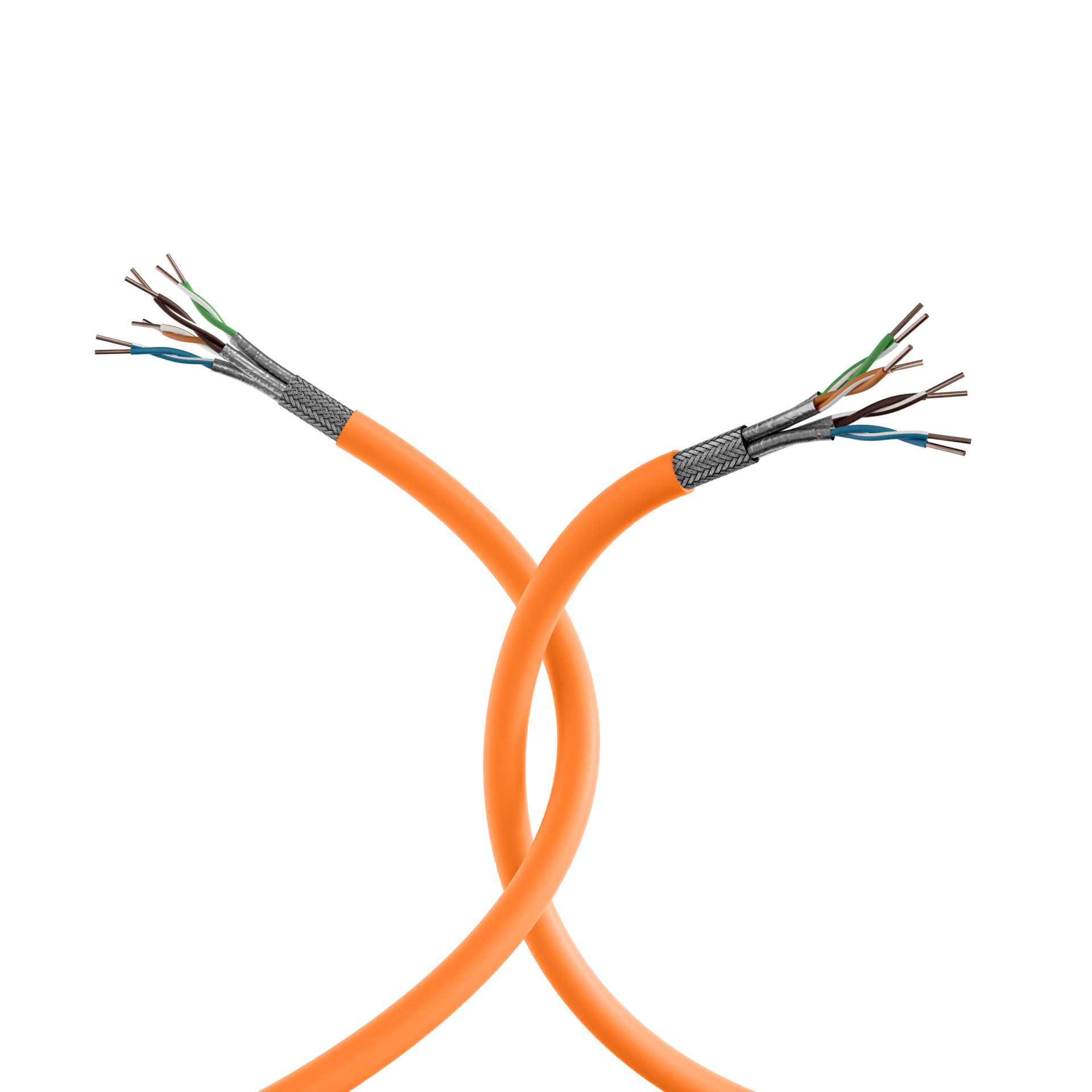 INFRALAN® Cat.7 1000 AWG23, S/FTP 4P CPR Eca orange, 100m