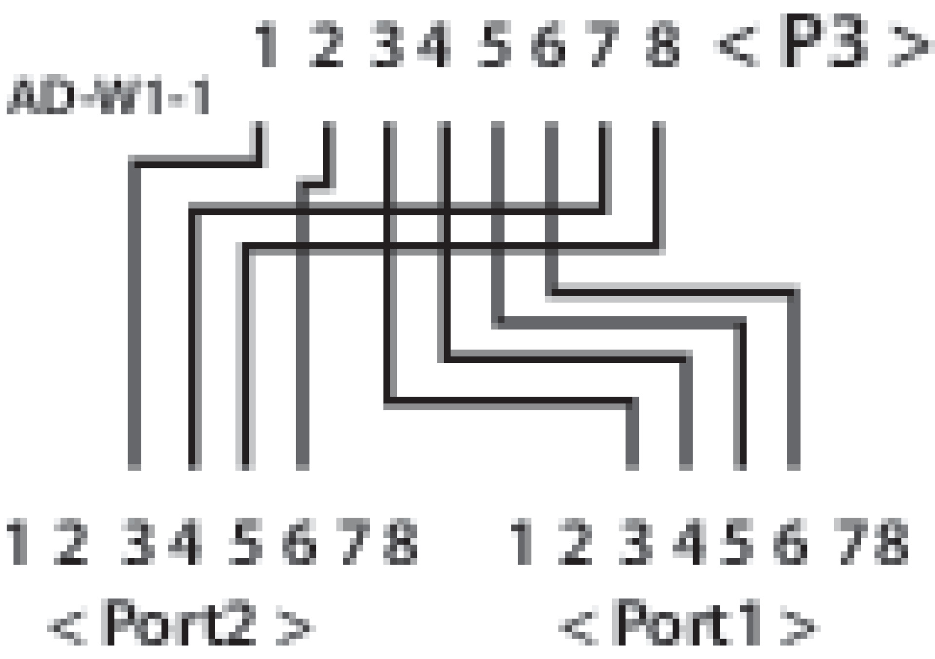 T-Adapter 2 x ISDN for Cable Sharing