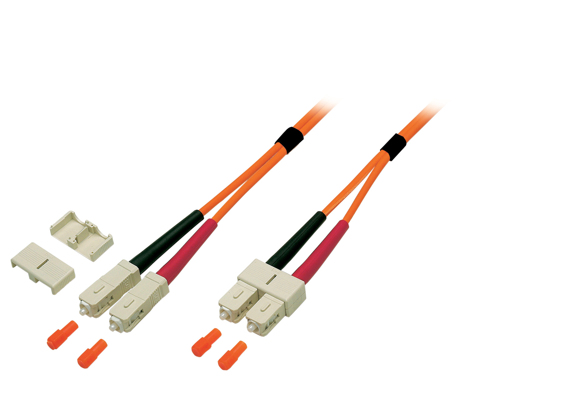 Duplex Patchcable SC-SC OM1 7,5m LSZH 3mm orange