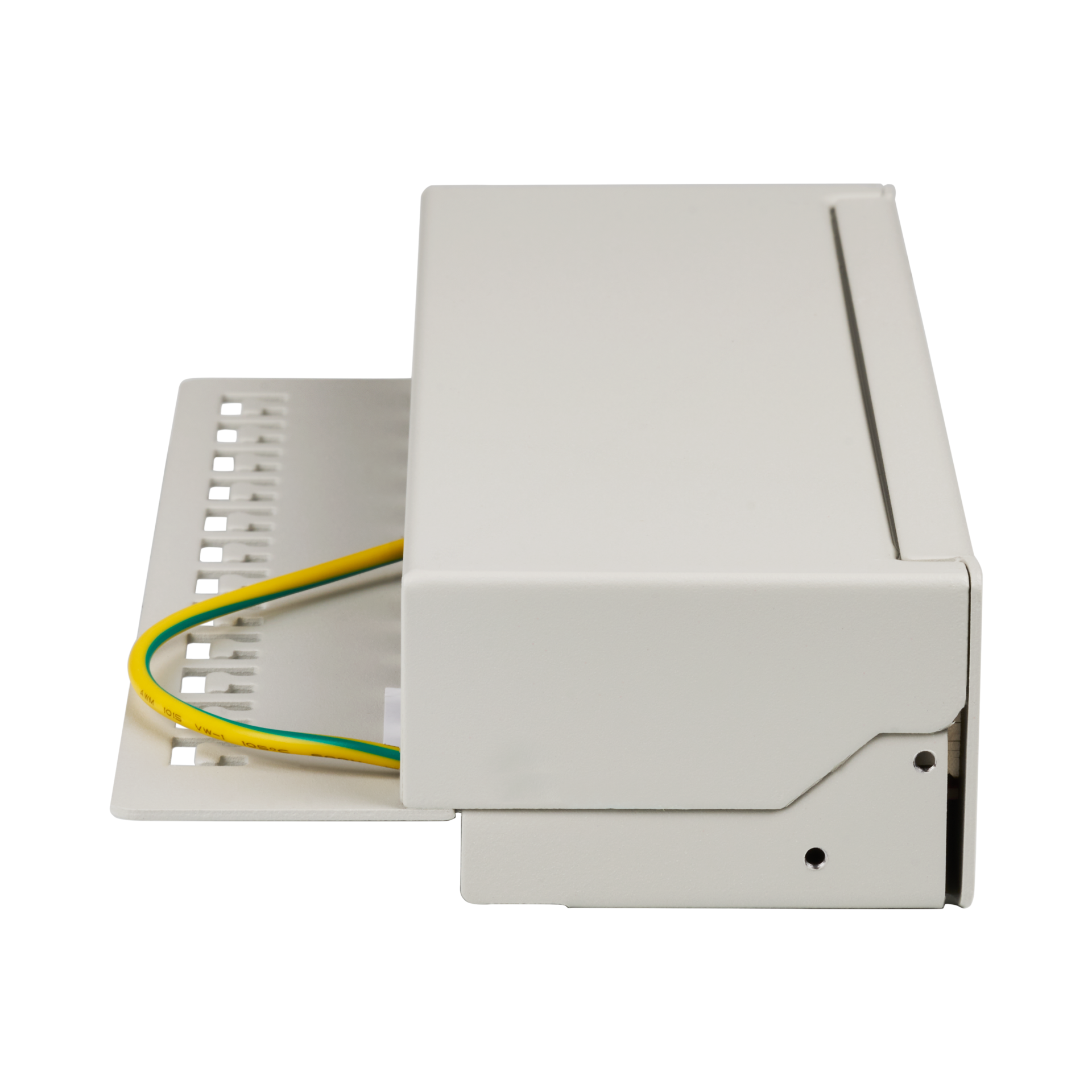 Mini-Patchpanel STP 12xRJ45 Cat.6A, 10“ 1U, RAL7035 grey