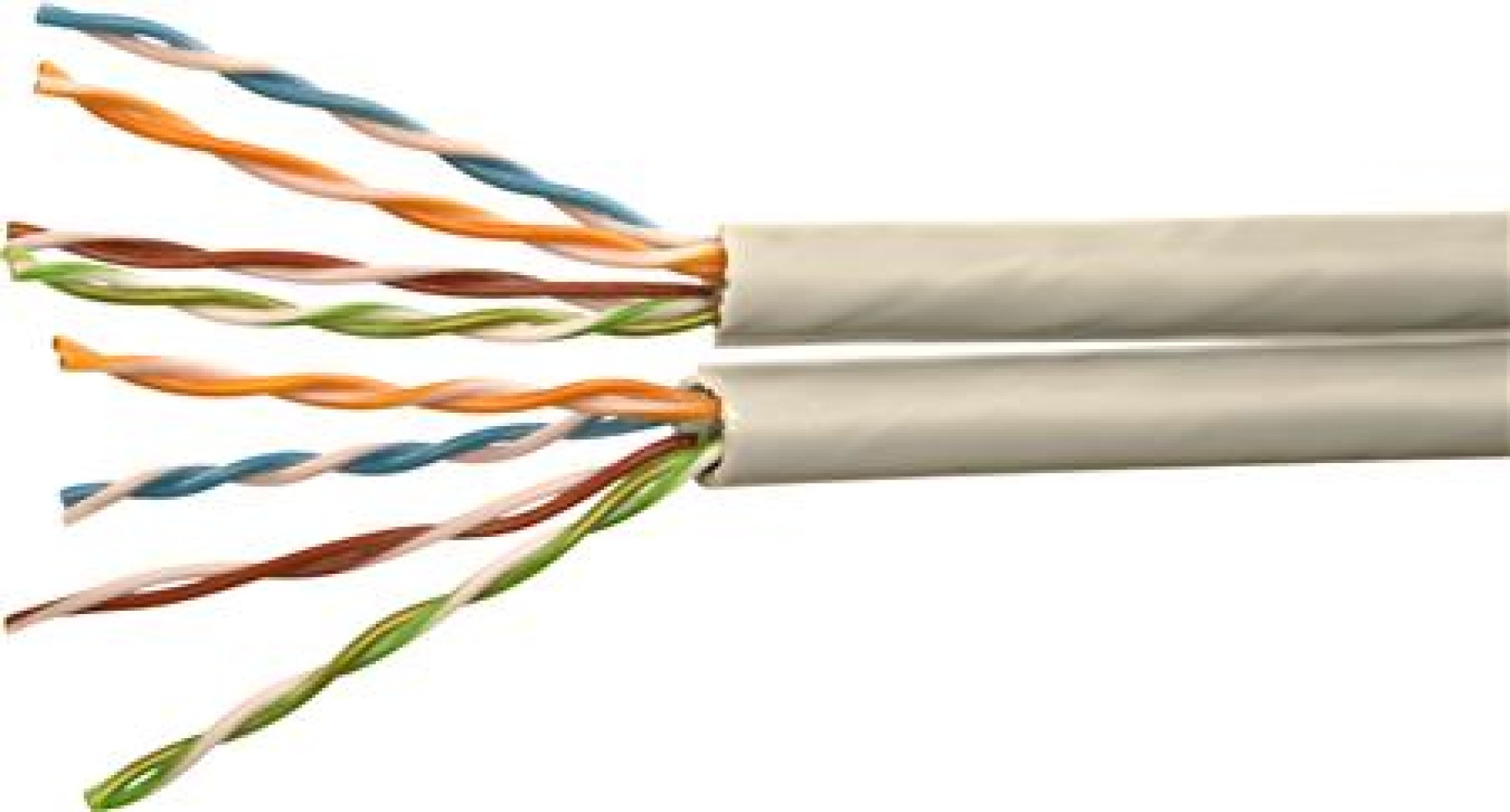 Cable 2x(2x4xAWG24) Cat. 5e U/UTP,  LSZH, White