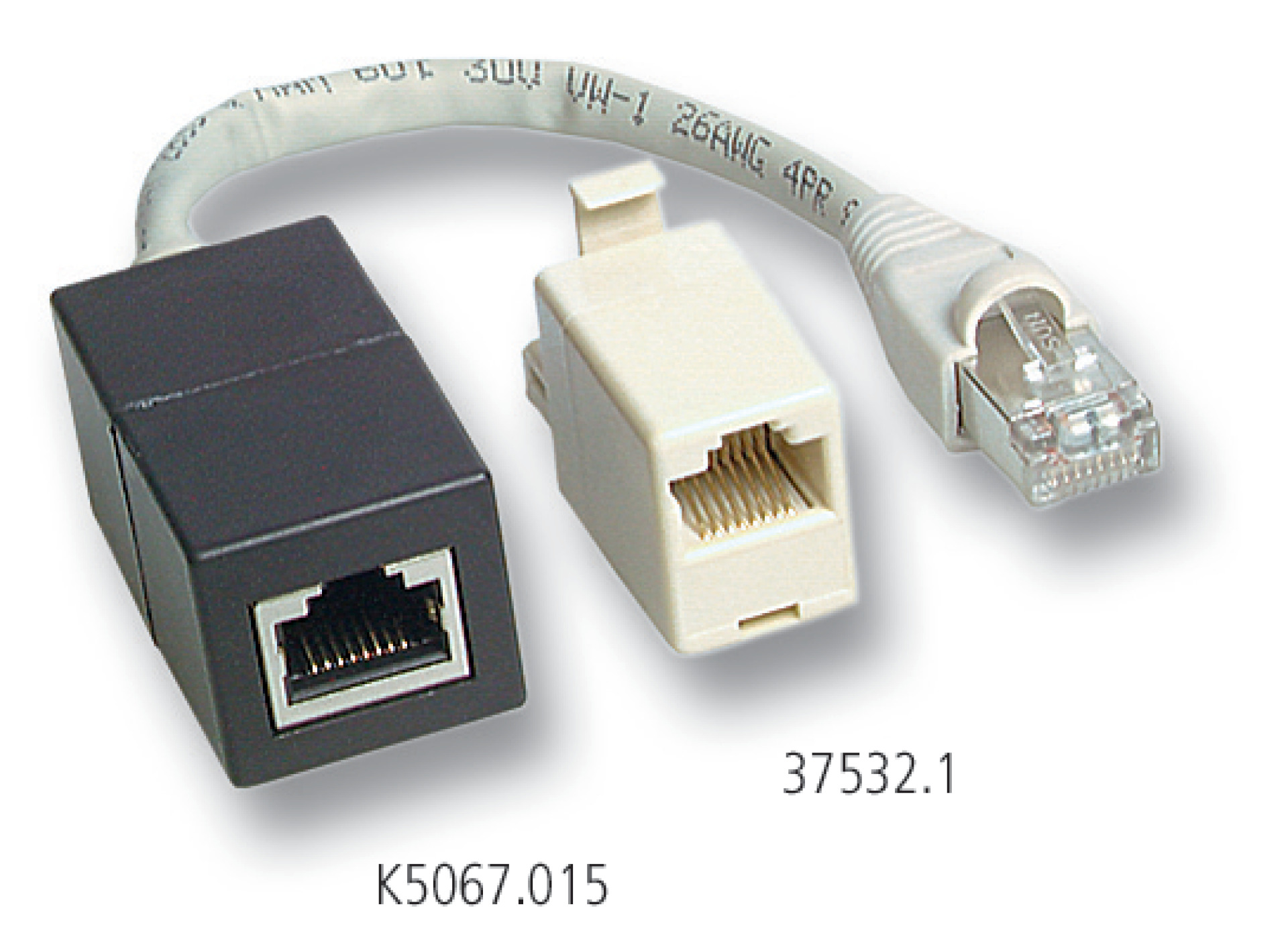ISDN Adapter RJ45 Plug/Jack, Terminated, 0.15 m