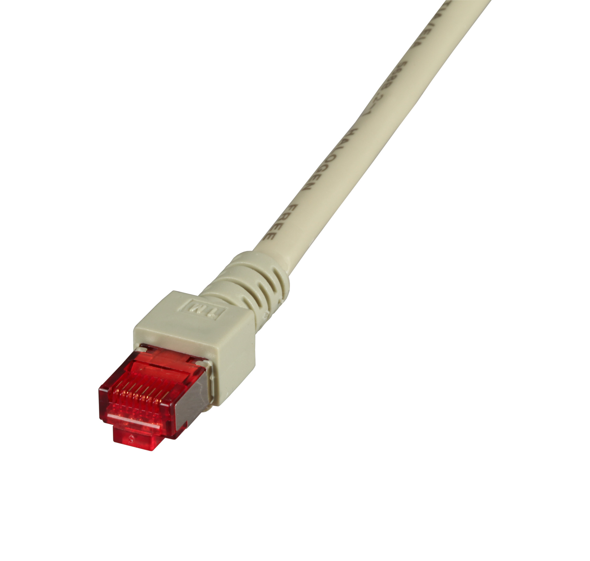 RJ45 Patch cable S/FTP, Cat.6, LSZH, 0.15m, grey