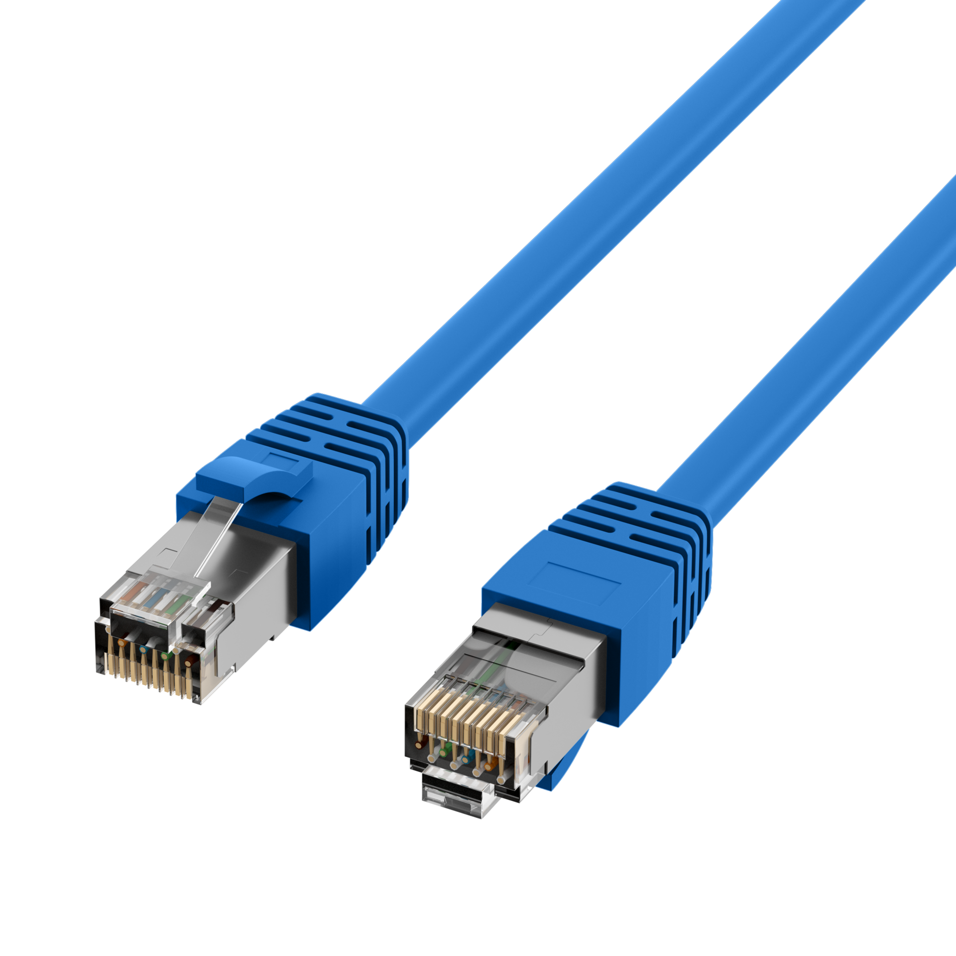 RJ45 Patch Cord Cat.8.1 S/FTP LSZH BC blue 1m