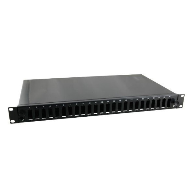 19" Splicebox 1U wo Frontplate, black