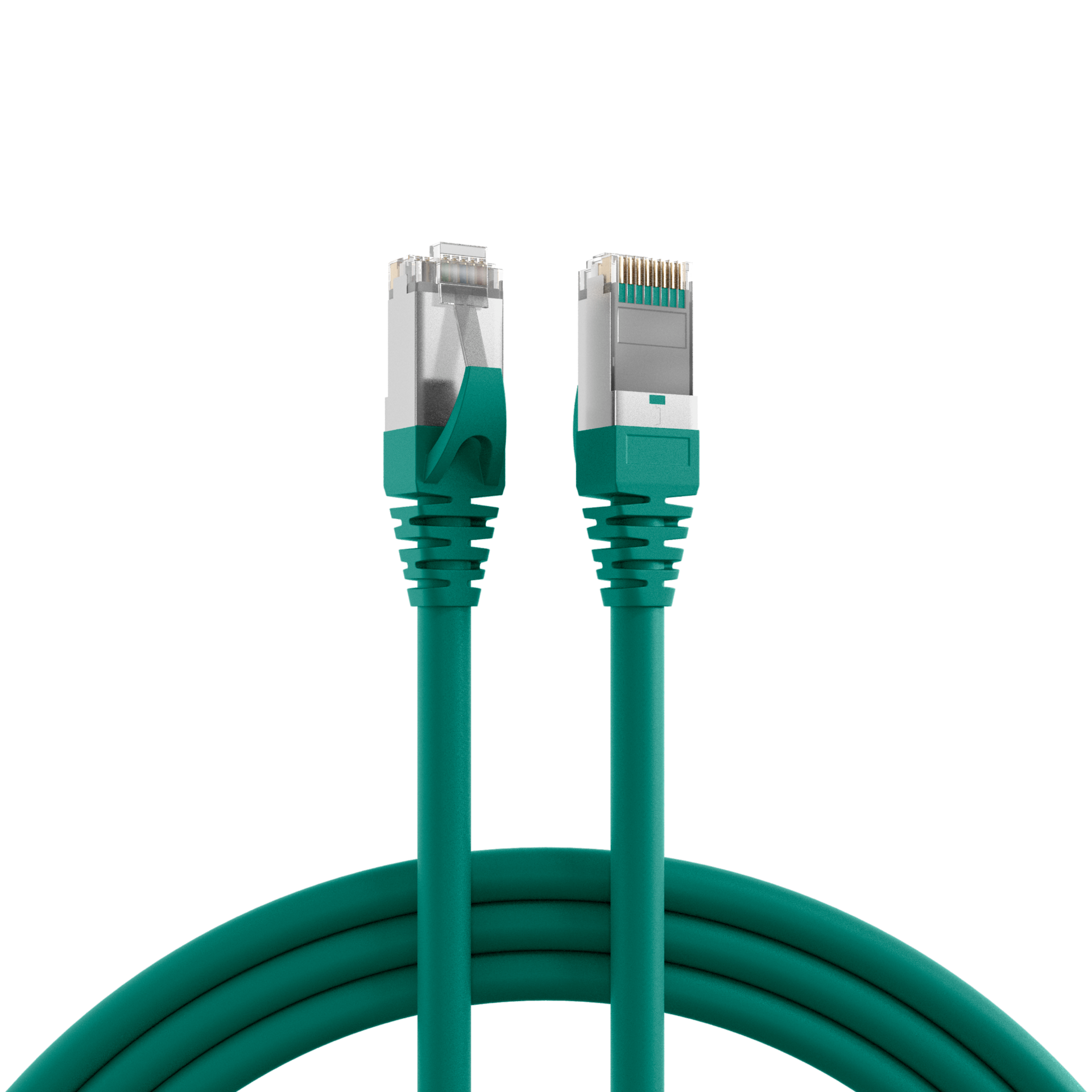 RJ45 Patch Cord Cat.5e SF/UTP PURRAL6018 green 1m