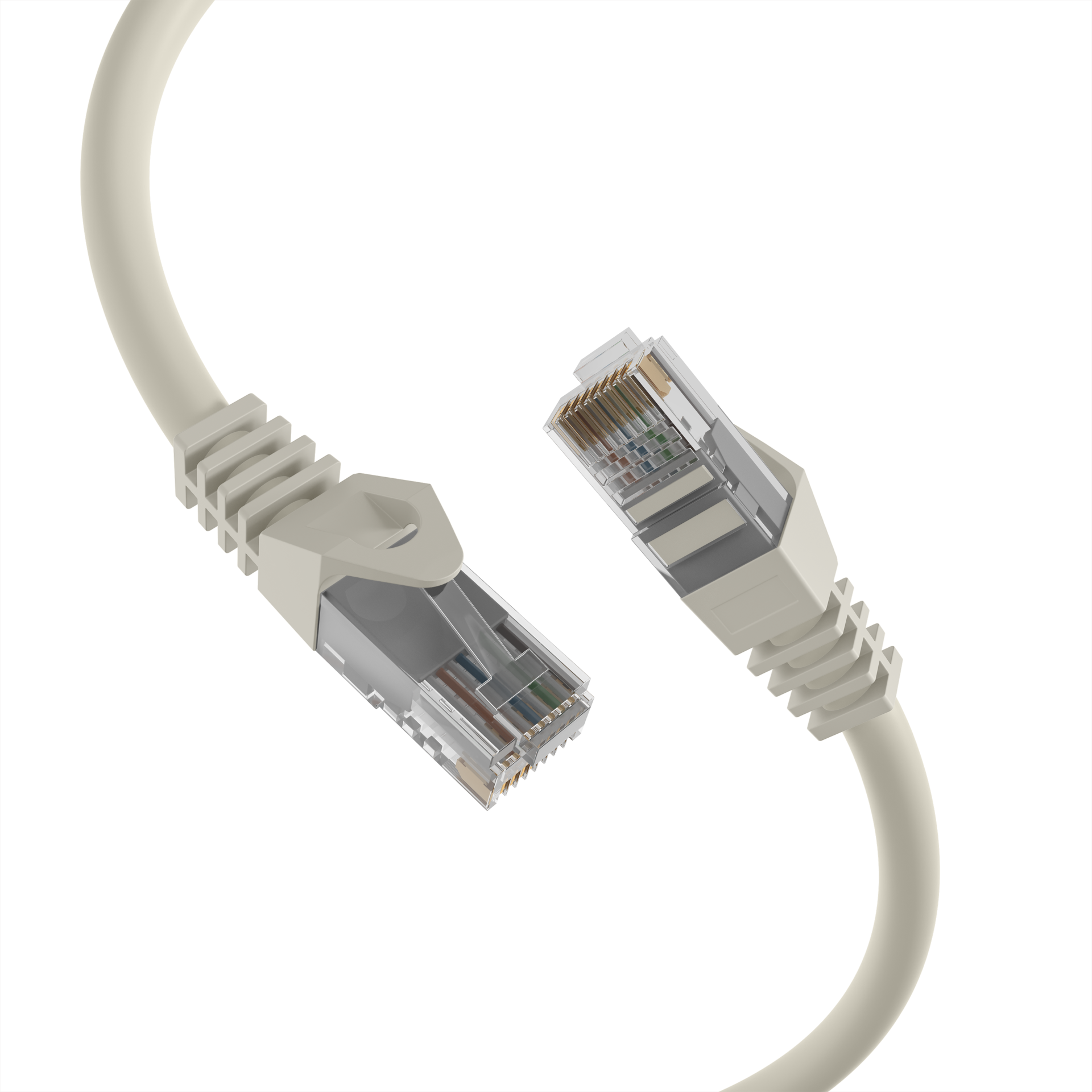 RJ45 Patch Cord Cat.5e U/UTP LSZH CCA AWG24/7 grey 2m