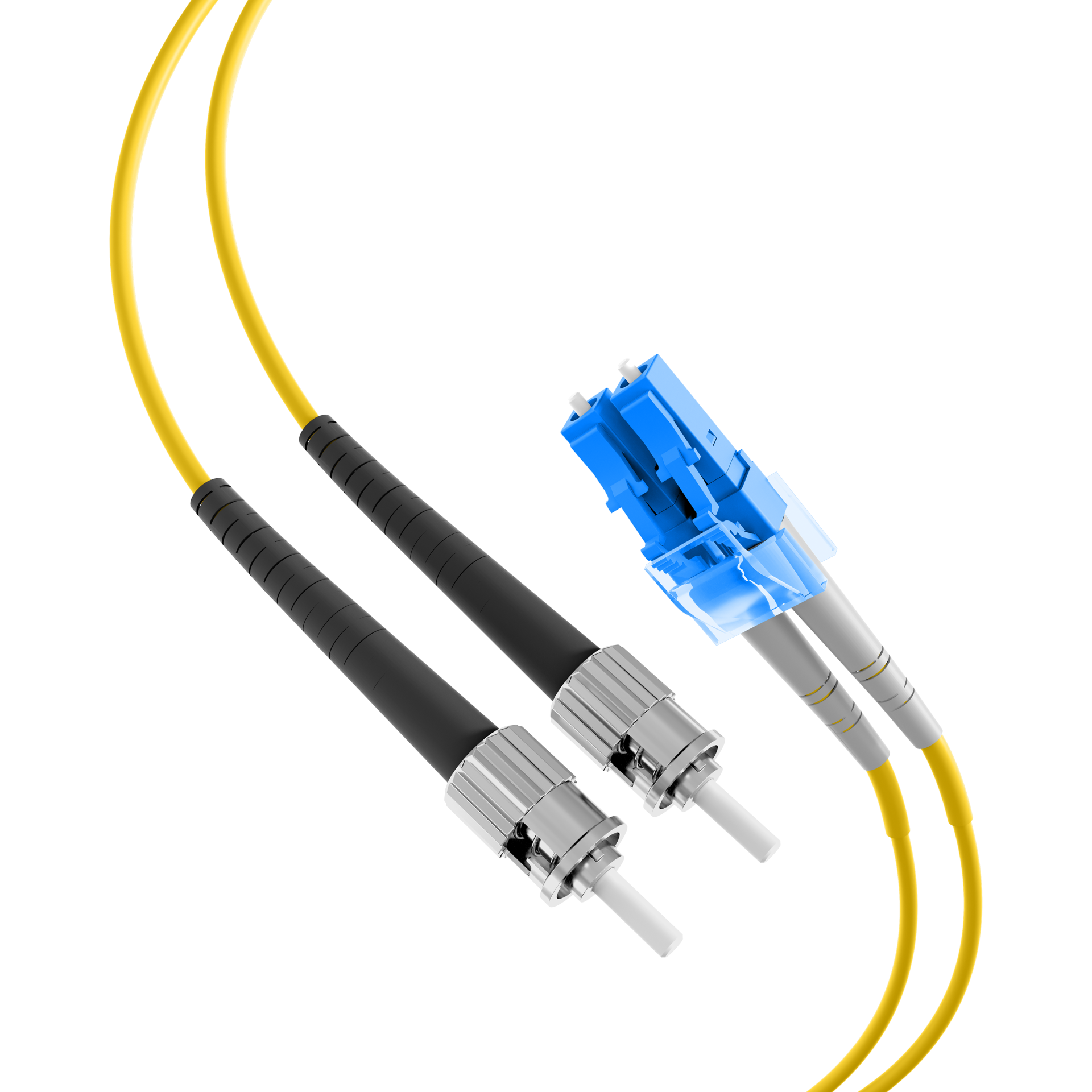 Mode Conditioning cable ST Duplex onto LC 62,5/125µ + LC 9/125µ,3m