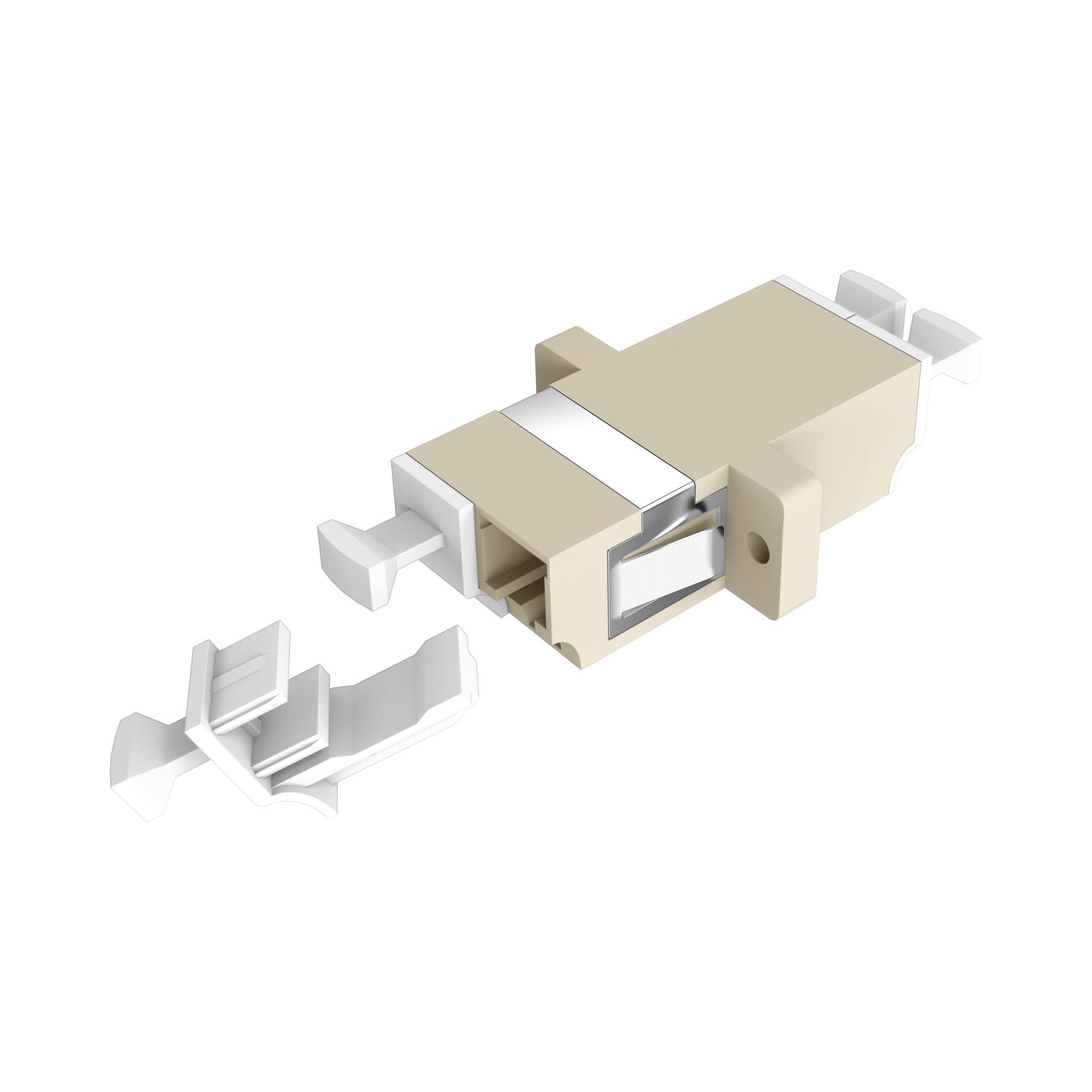 Adapter  LC Duplex OM1-2 beige 