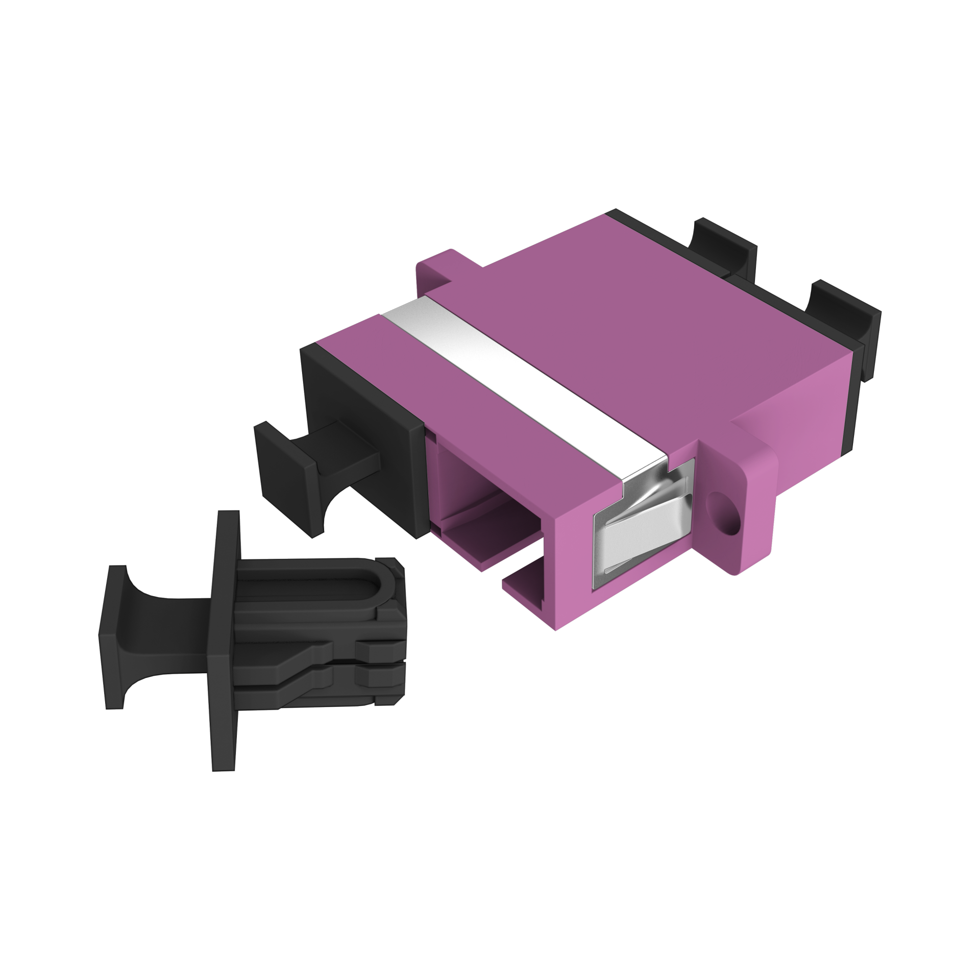 Adapter  SC Duplex OM4 erica violet 