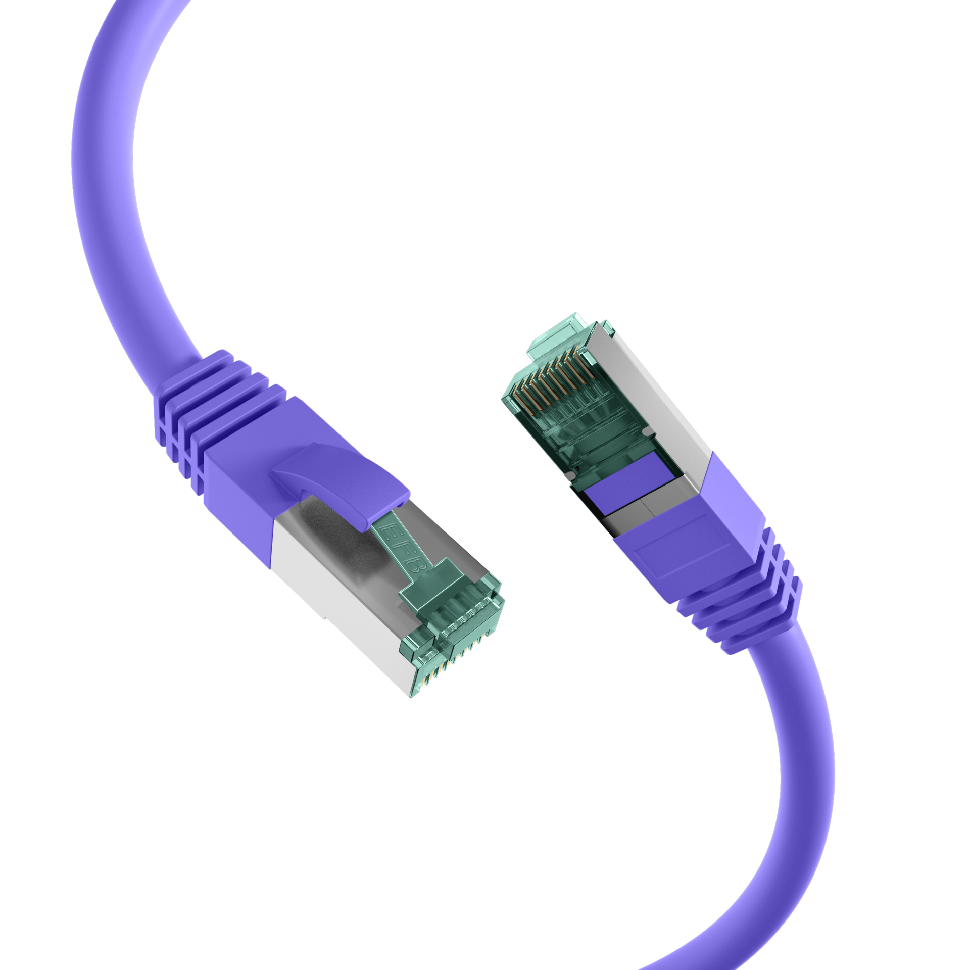 RJ45 Patch Cord Cat.6A S/FTP LSZH violet 5m