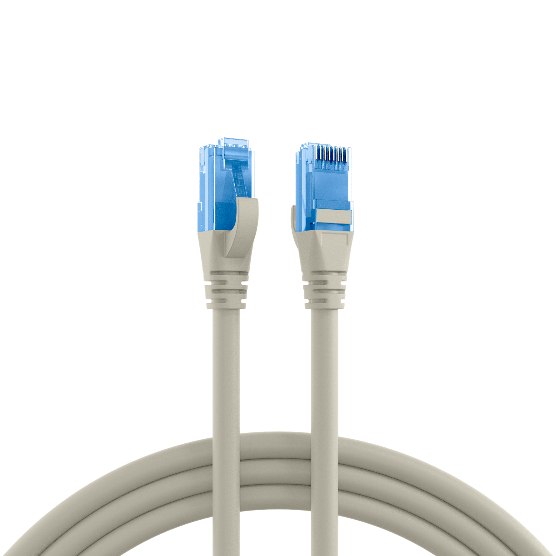RJ45 Patch Cord Cat.6A U/UTP LSZH Premium 500MHz grey 1,5m
