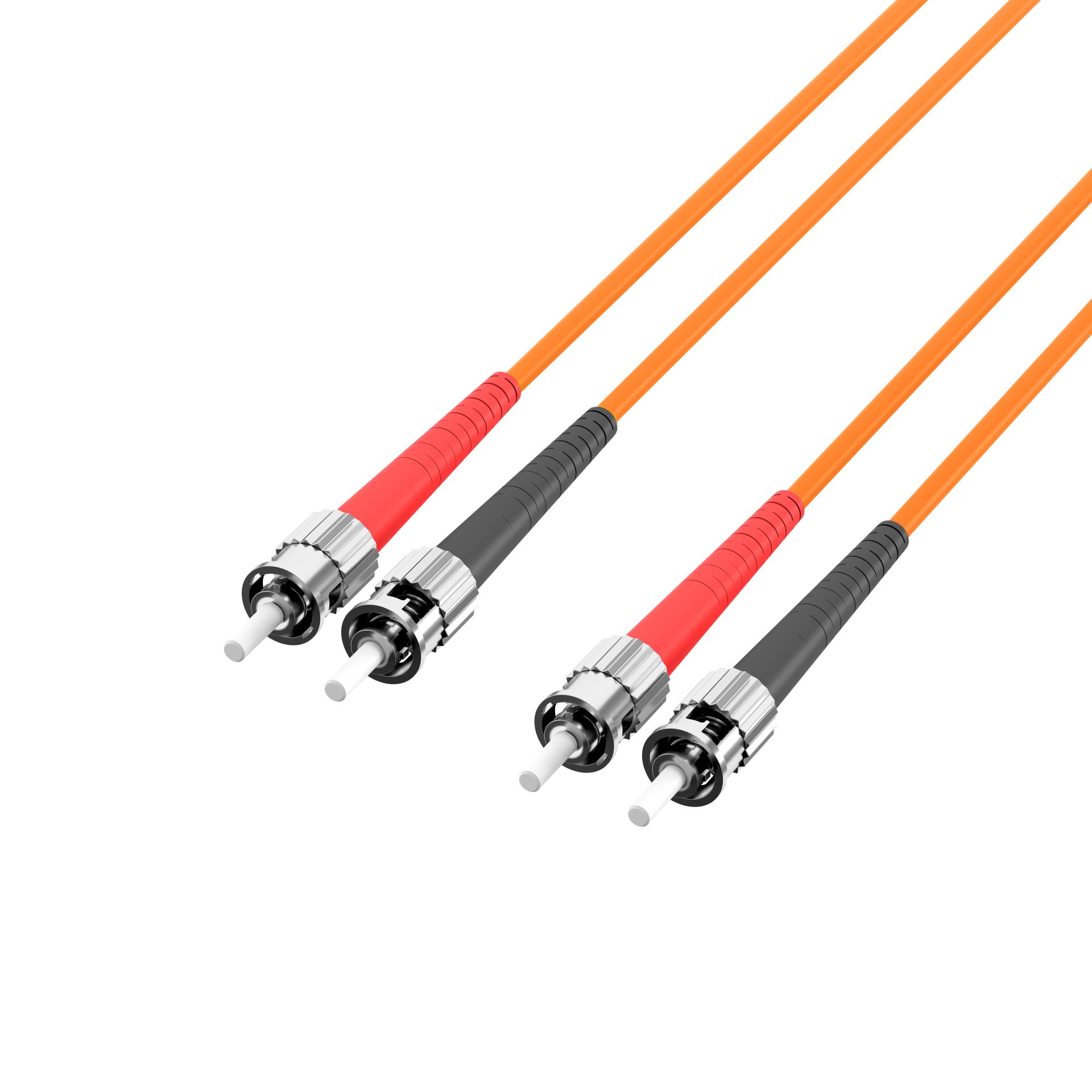 Duplex Patchcable ST-ST OM1 0,5m LSZH 3mm orange