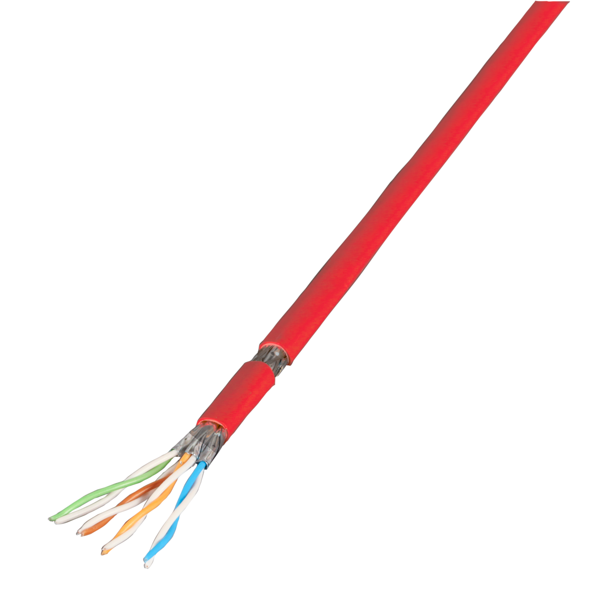 Patch cable Cat.7 PiMF UC900MHz FLEX, SS26 4P Dca, red