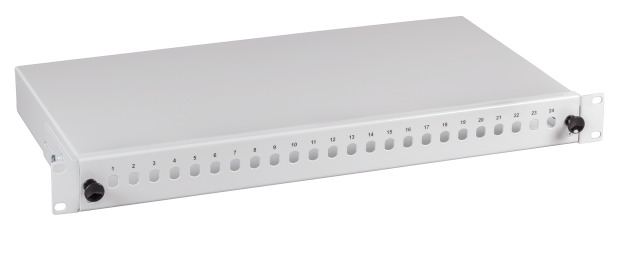 19"Splicebox,sl.unit,RAL7035 12 ST o. FC