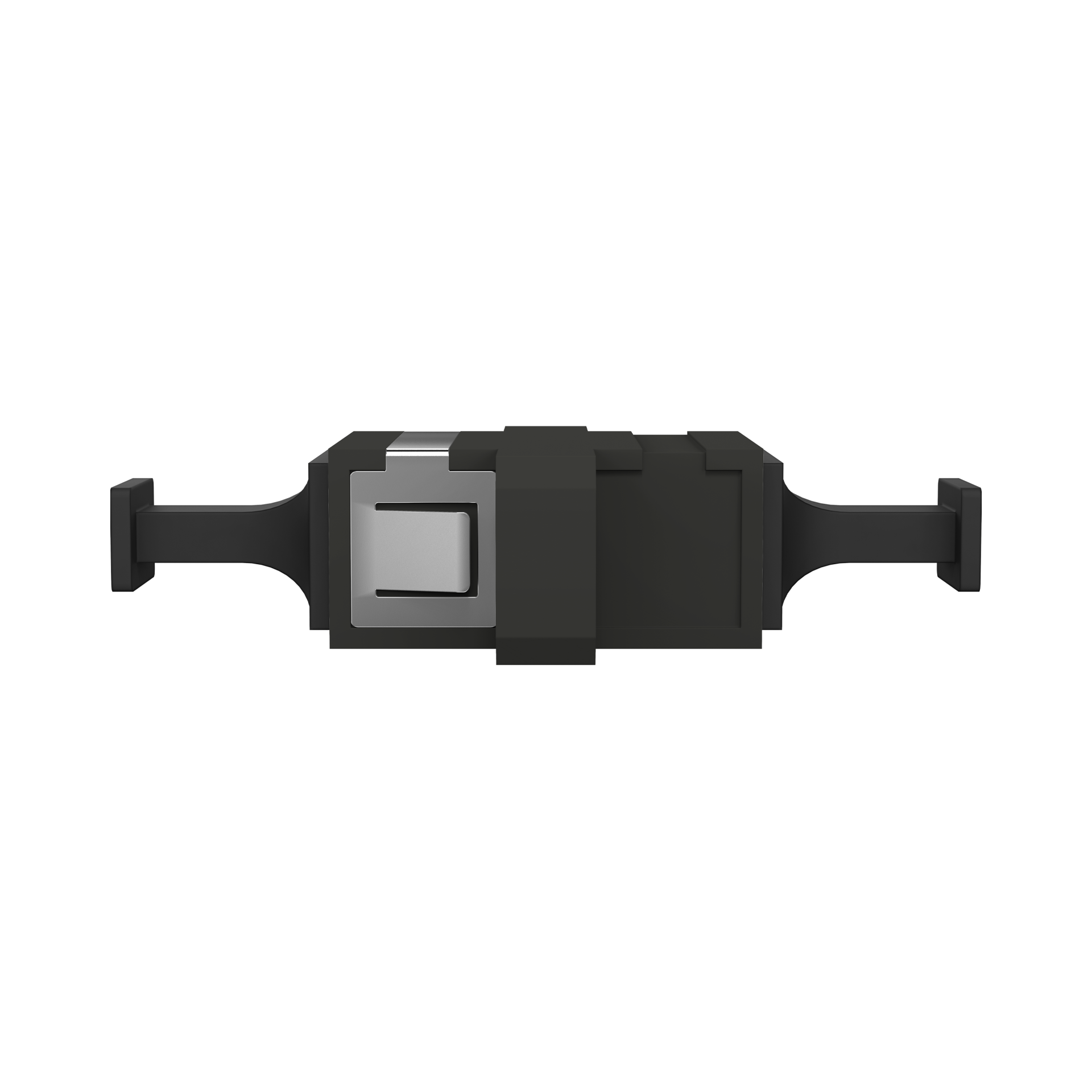 MTP/MPO adapter with flange, codable up/up or up/down