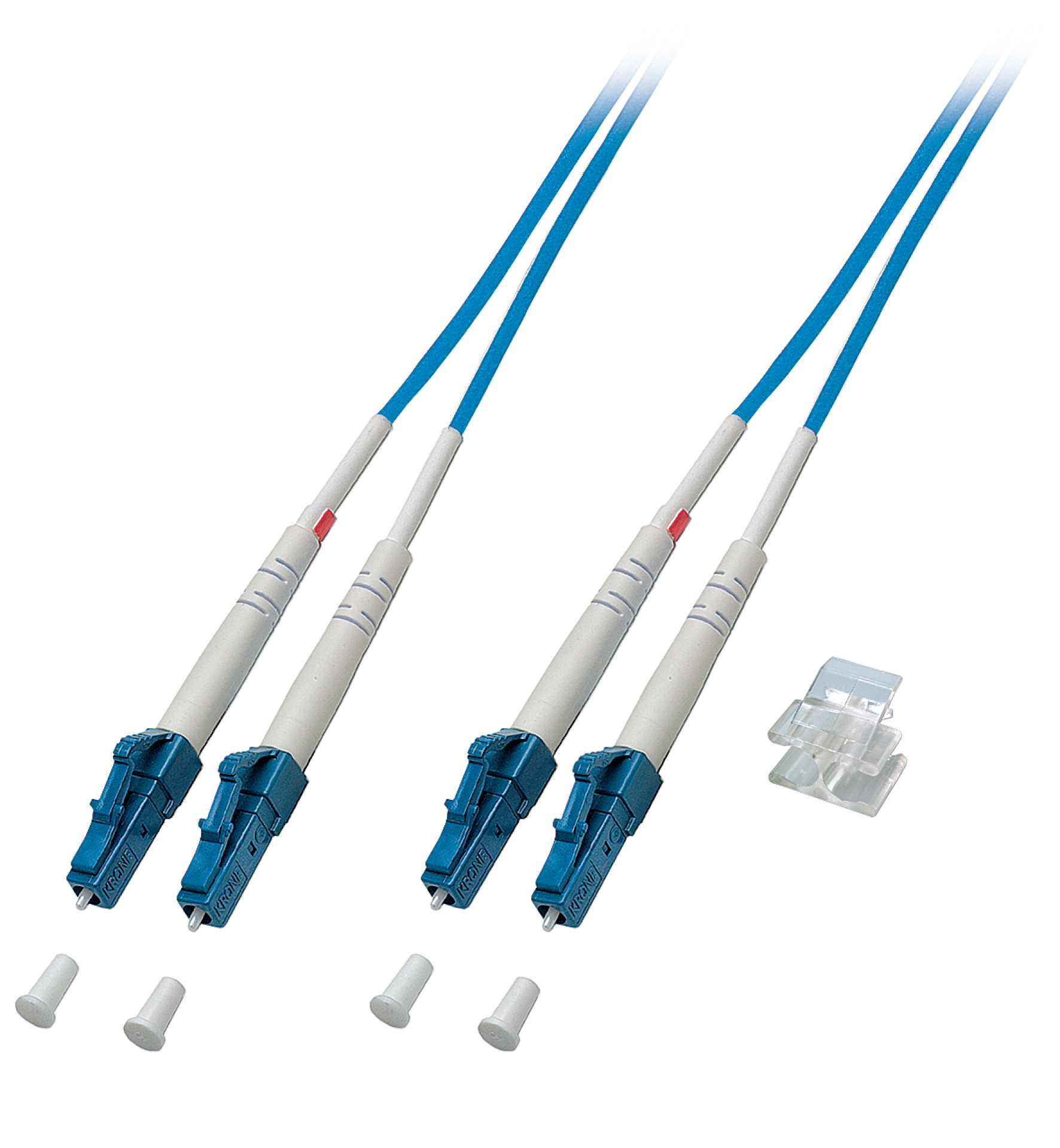 Duplex Patchcable LC-LC OS2 G652D 1m LSZH 3mm blue