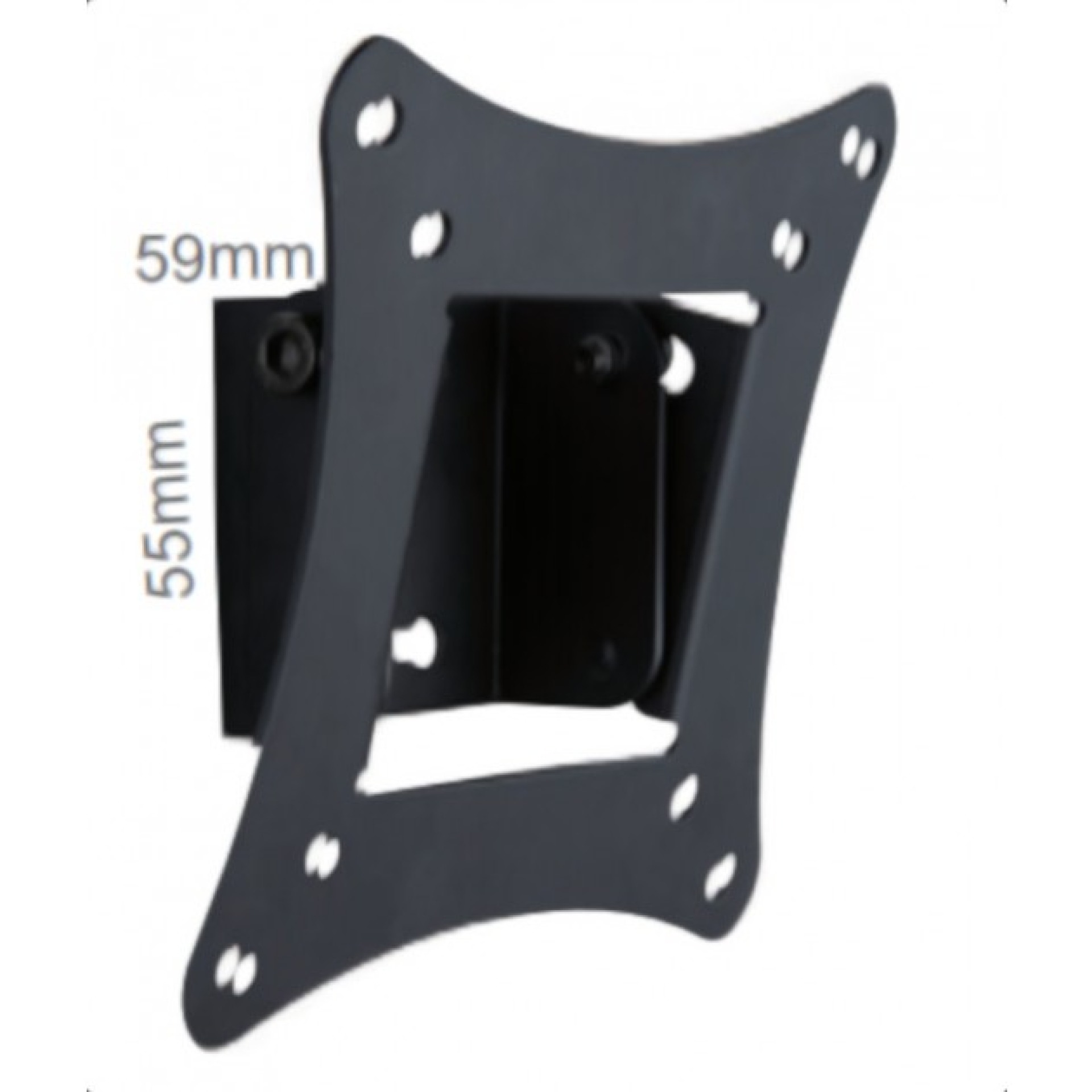 Wall bracket for 1 LCD TV LED 13"-30", tiltable, black