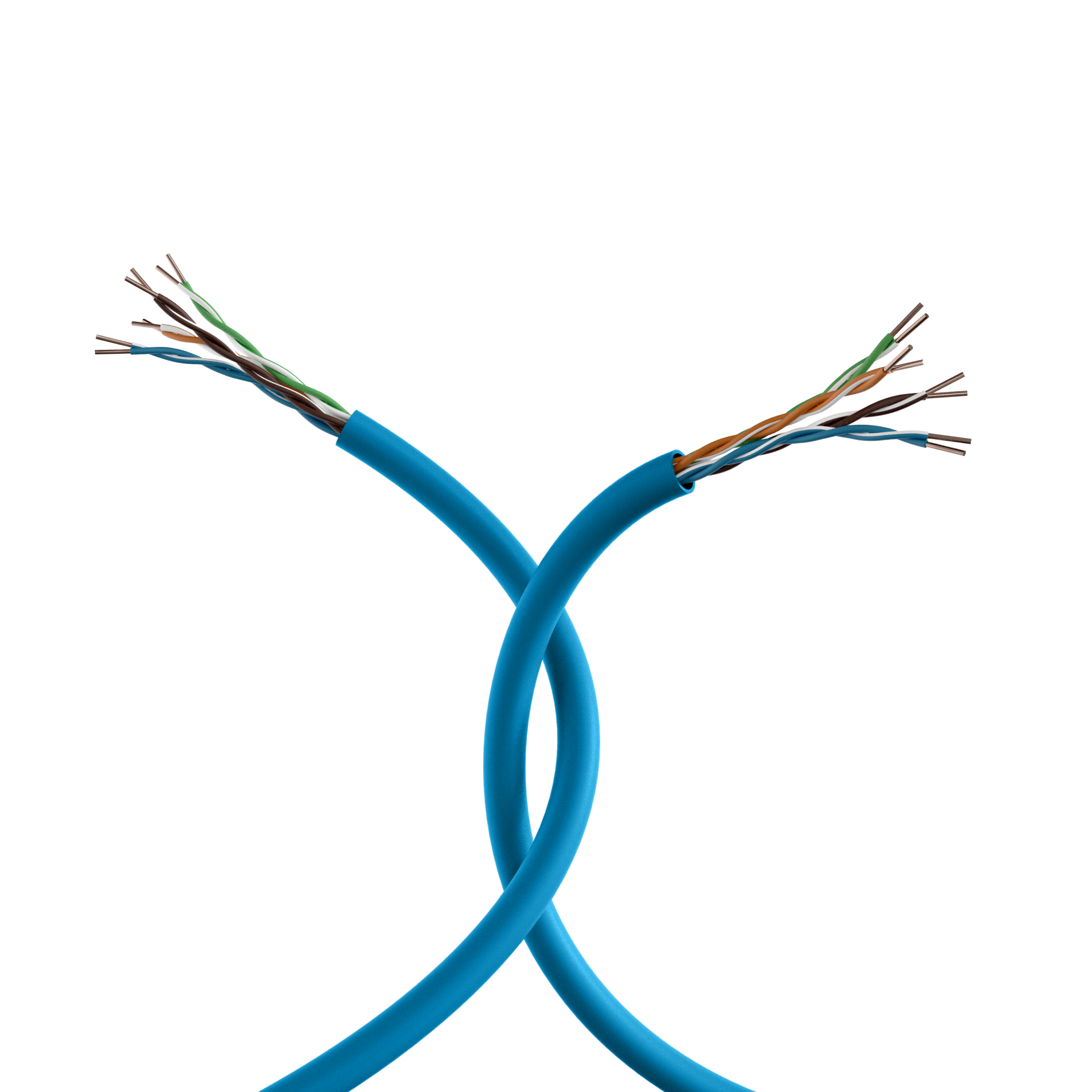 INFRALAN® Cat.6A 500 AWG23 U/UTP 4P CPR, B2ca, RAL5015 blue 500m