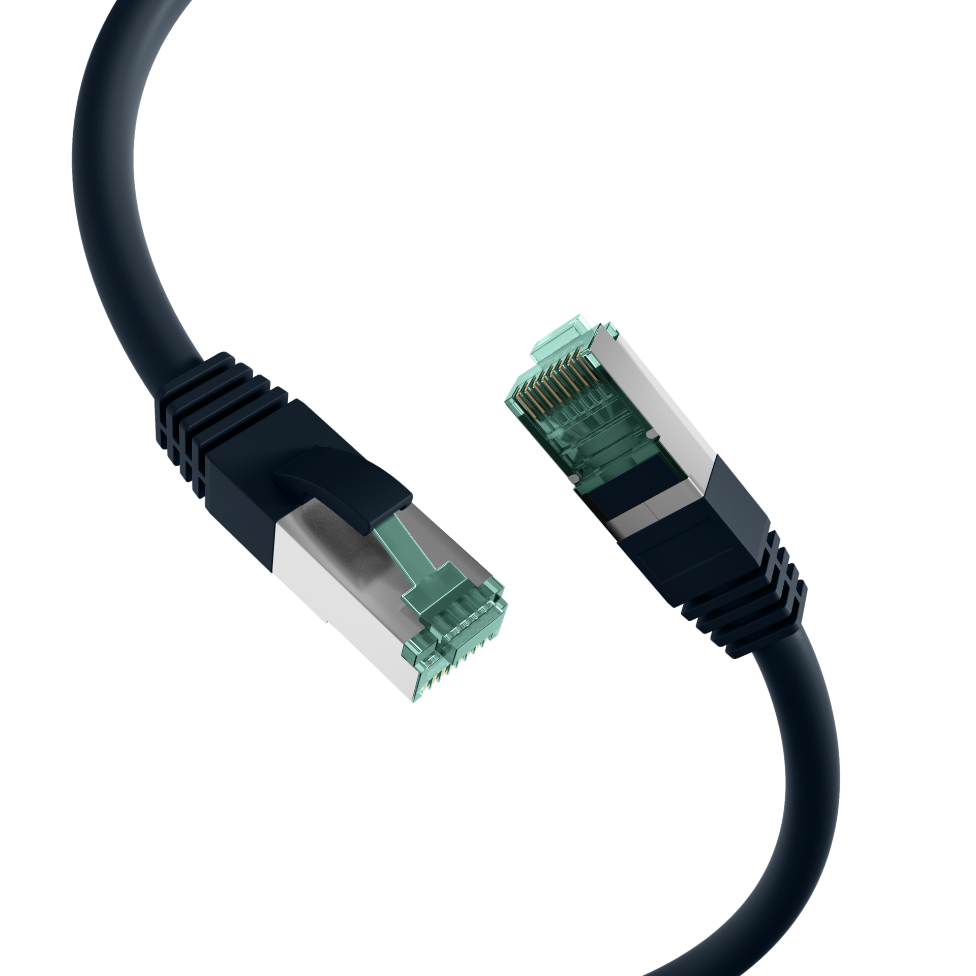 RJ45 Patch Cord Cat.6A S/FTP LSZH black 1m