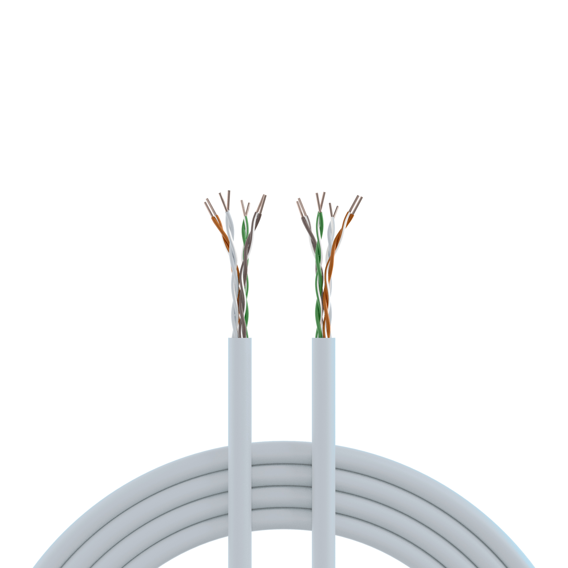 CABLE CAT.5e U/UTP (4X2XAWG24)  LSZH white, 305 Mtr Box
