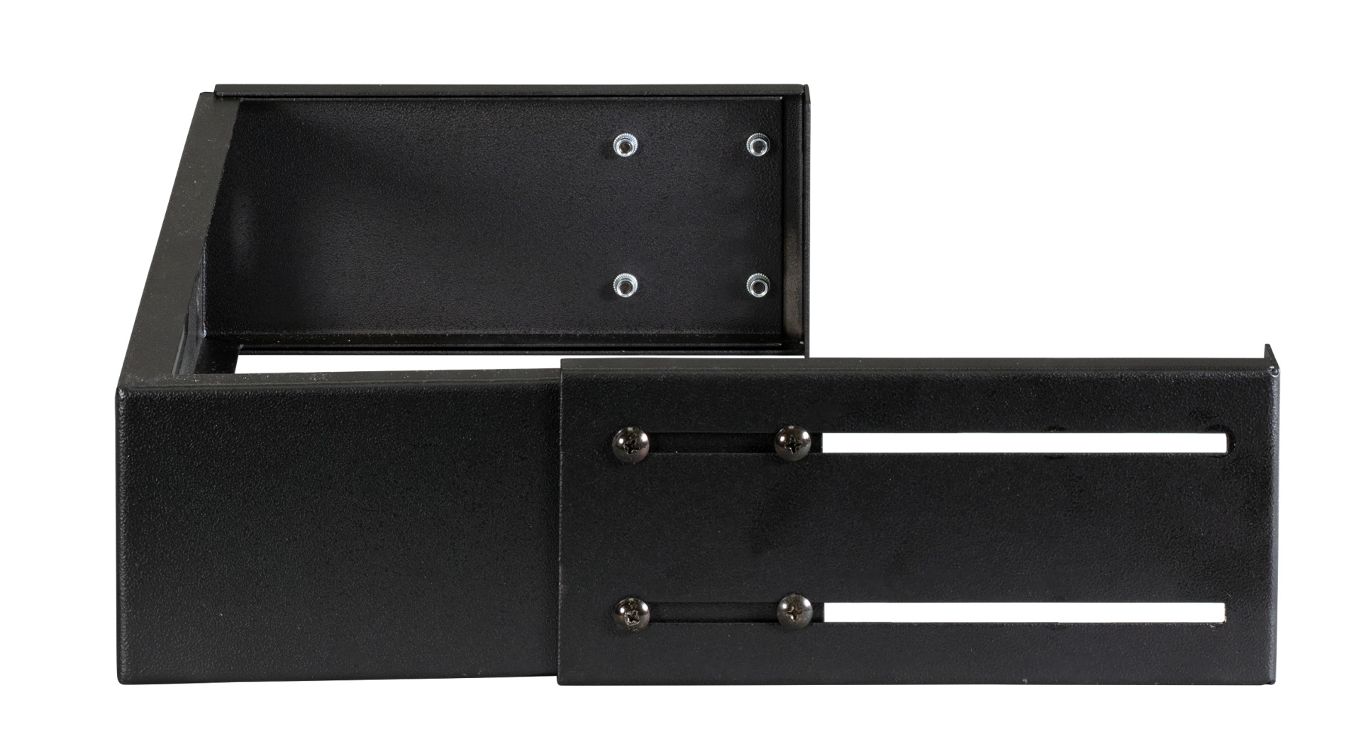 19" 2U Wall Bracket, Depth-Adj., RAL7035