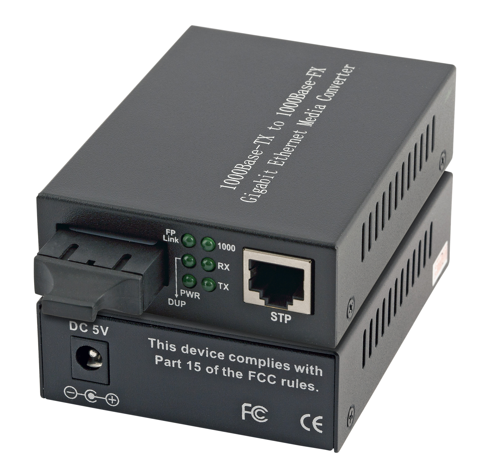 Media Converter RJ45-STP/SC 1310nm/10km, Gigabit LX, SM