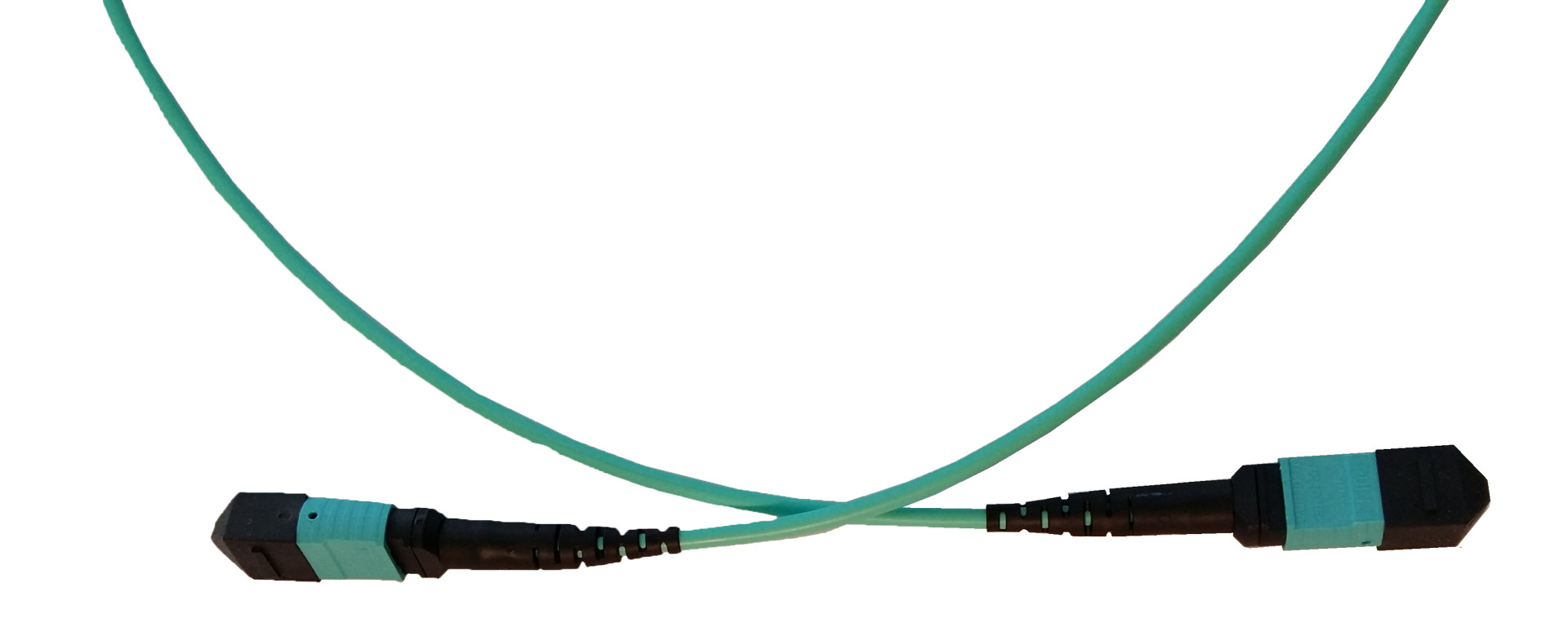 MTP/MPO Trunkcable OM3 12 fibers Type A LSZH turqoise 10m