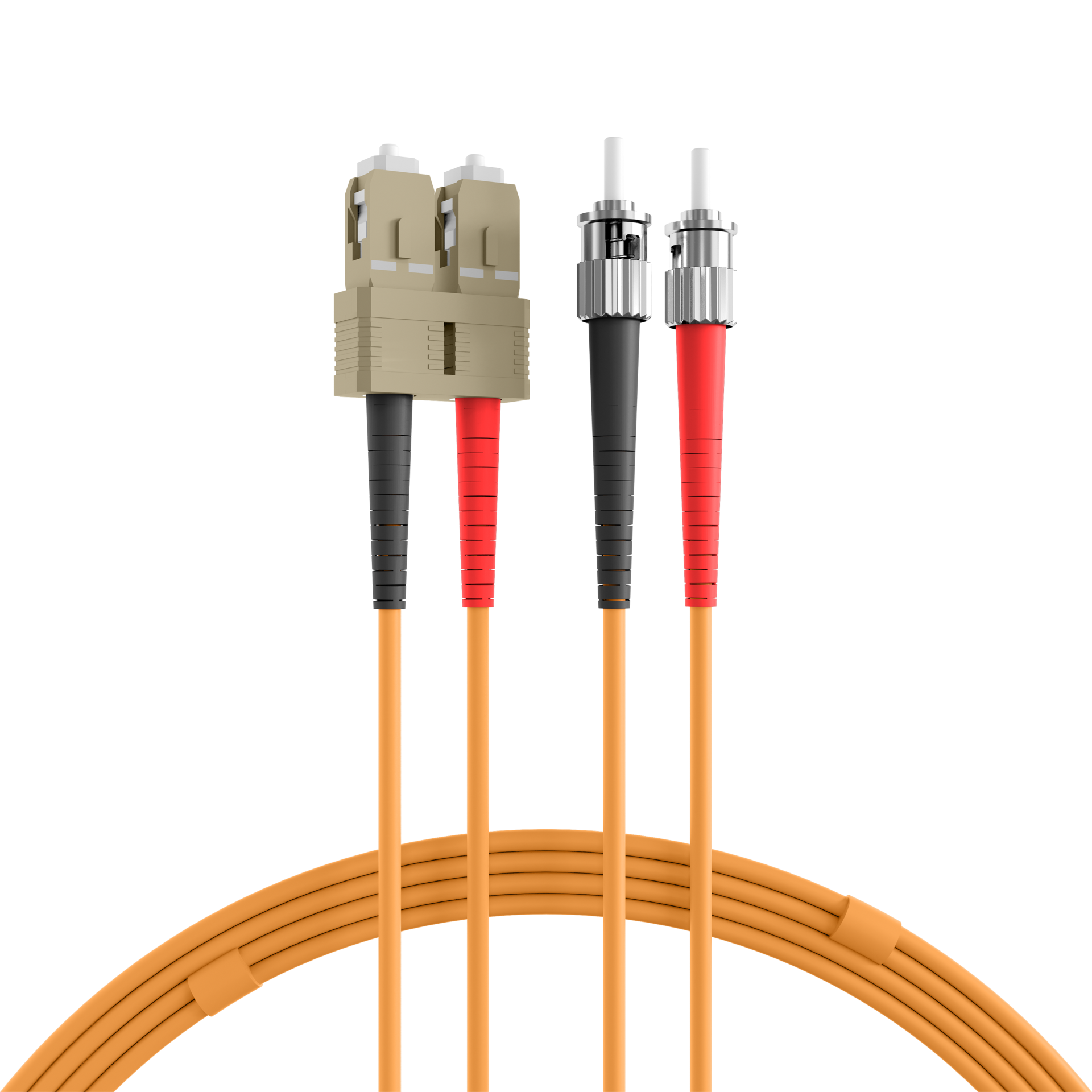 Duplex Patchcable SC-ST OM2 1m LSZH 3mm orange