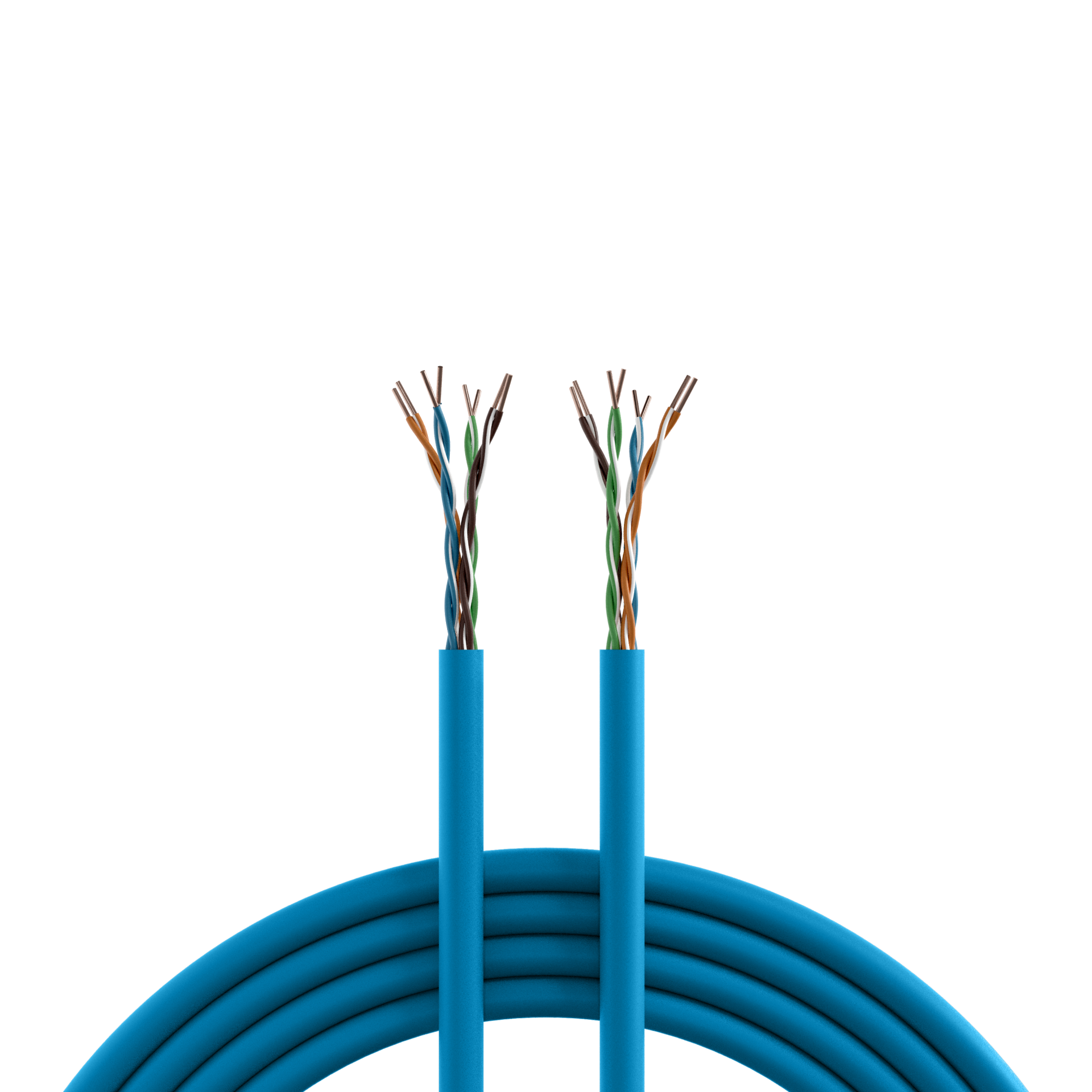 INFRALAN® Cat.6A 500 AWG23 U/UTP 4P CPR, B2ca, RAL5015 blue 500m