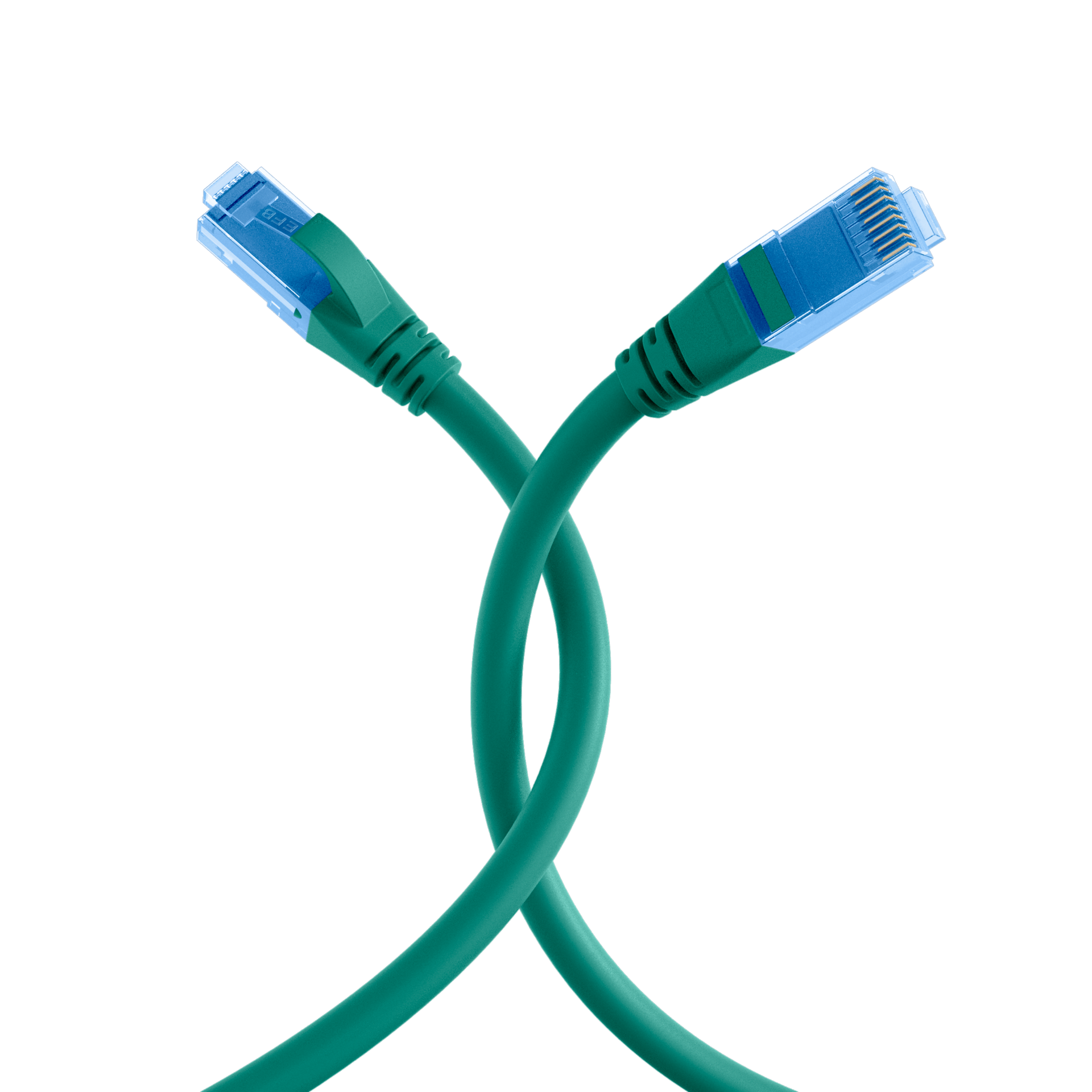 RJ45 Patchkabel Cat.6A U/UTP LSZH  Premium 500MHz grün 0,25m