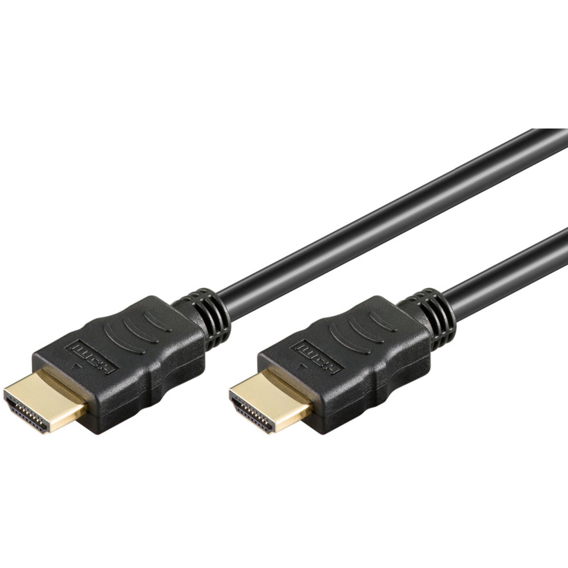 High Speed HDMI Cable with Ethernet, black, 1m