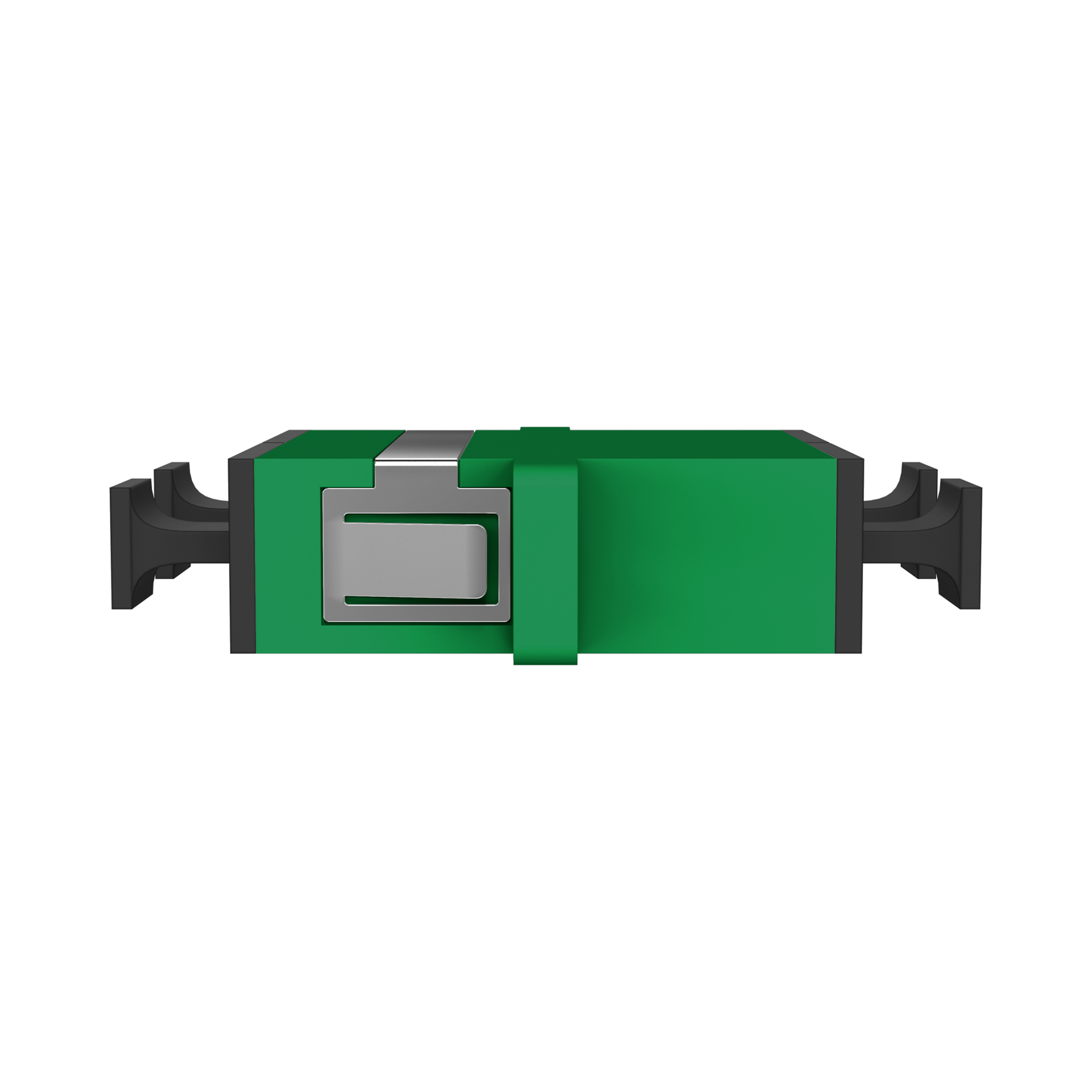 Adapter  LC/APC Duplex OS2 green 