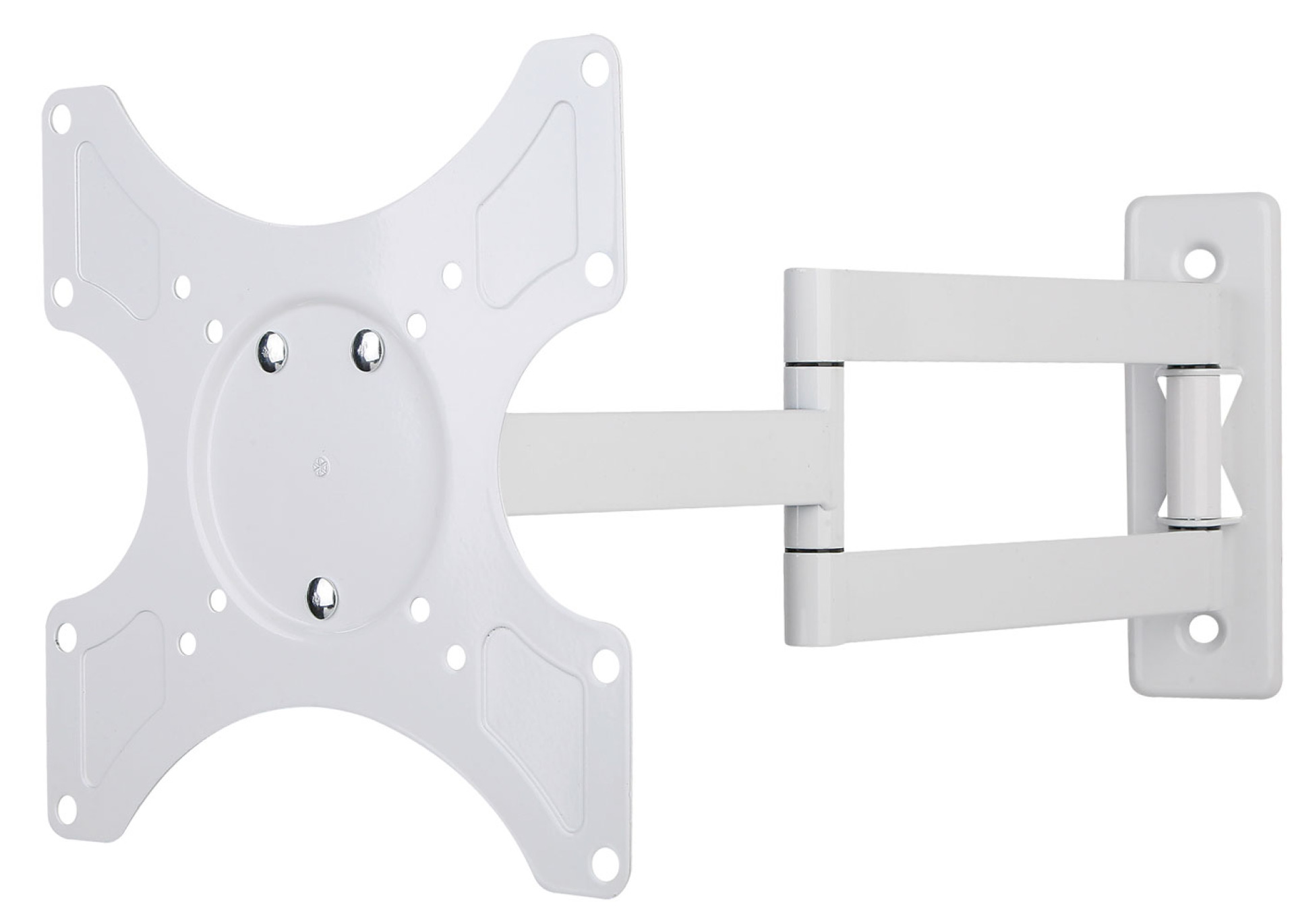 Wall bracket for LCD TV LED 19"-37" tilting swivel 3 joints, white