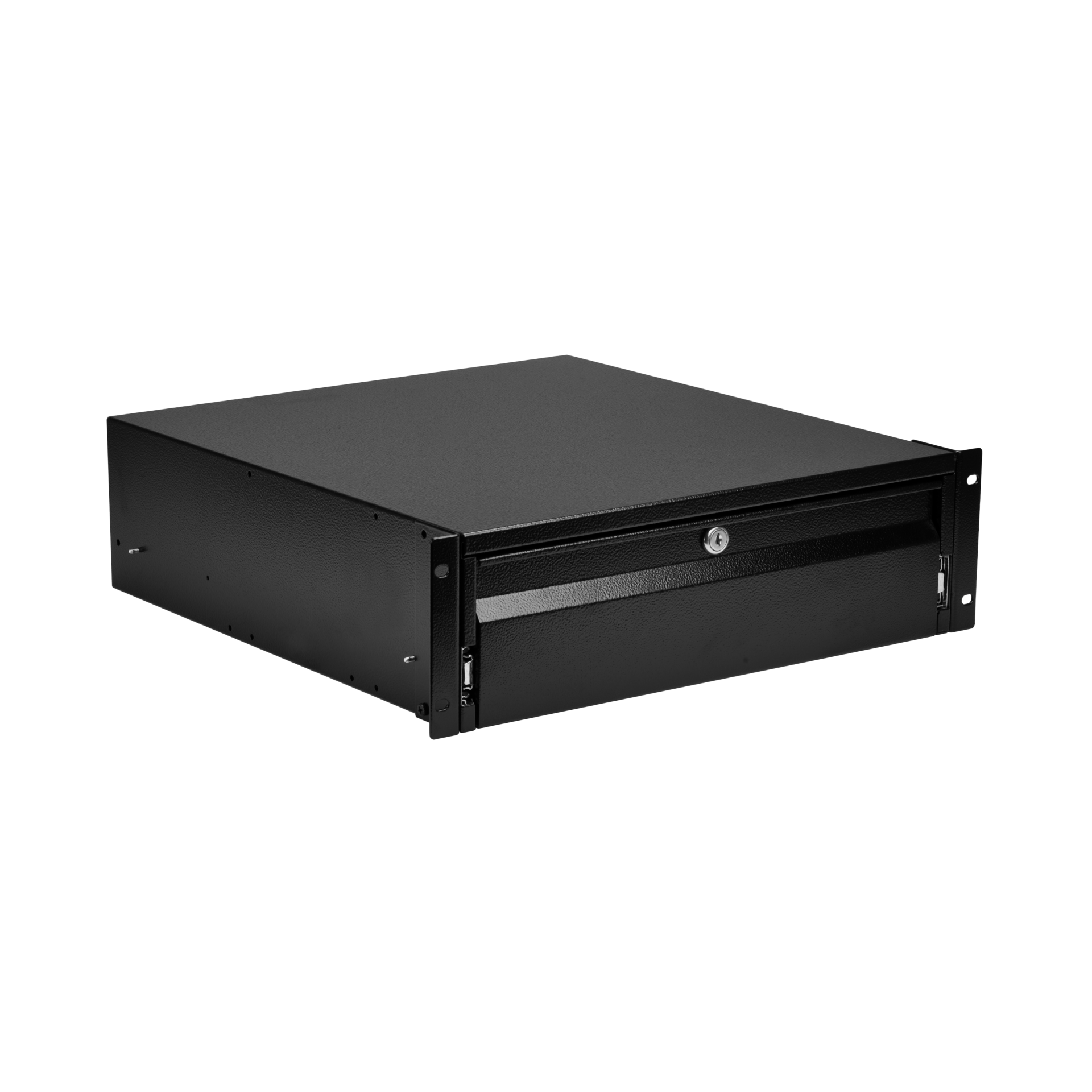 19" 3U Keyboard/Document Drawer, Lockable, RAL9005